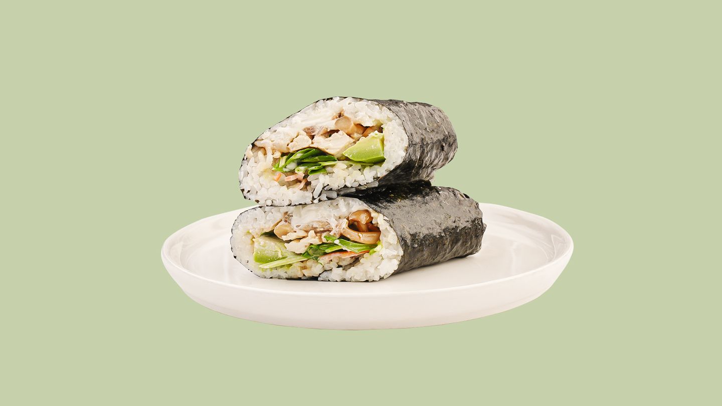 Mushroom Tofu Sushi Wrap 622 Kcal