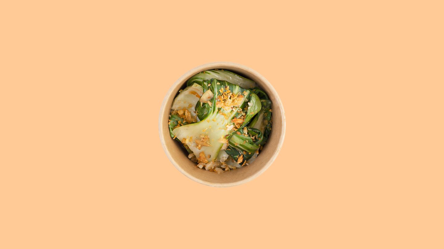 Steamed Bok Choy W/ Garlic Sauce