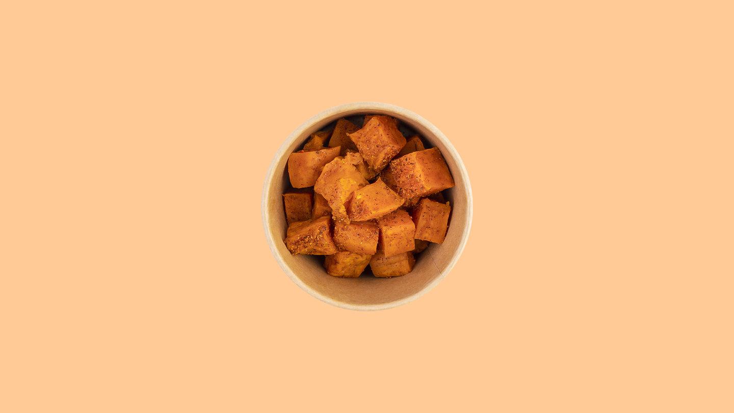 Spiced Roasted Sweet Potato 118 Kcal