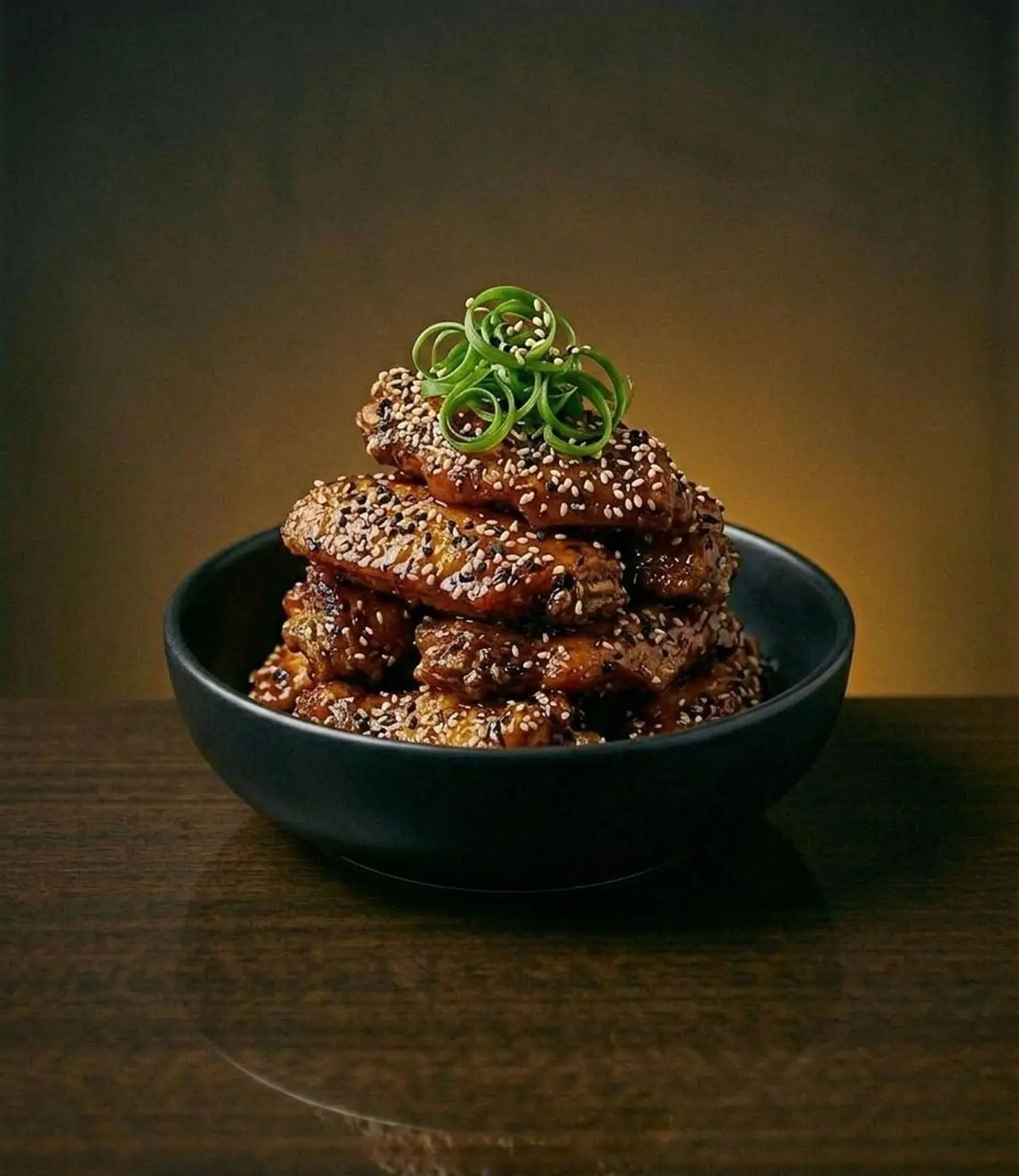 أجنحة الدجاج بالسمسم