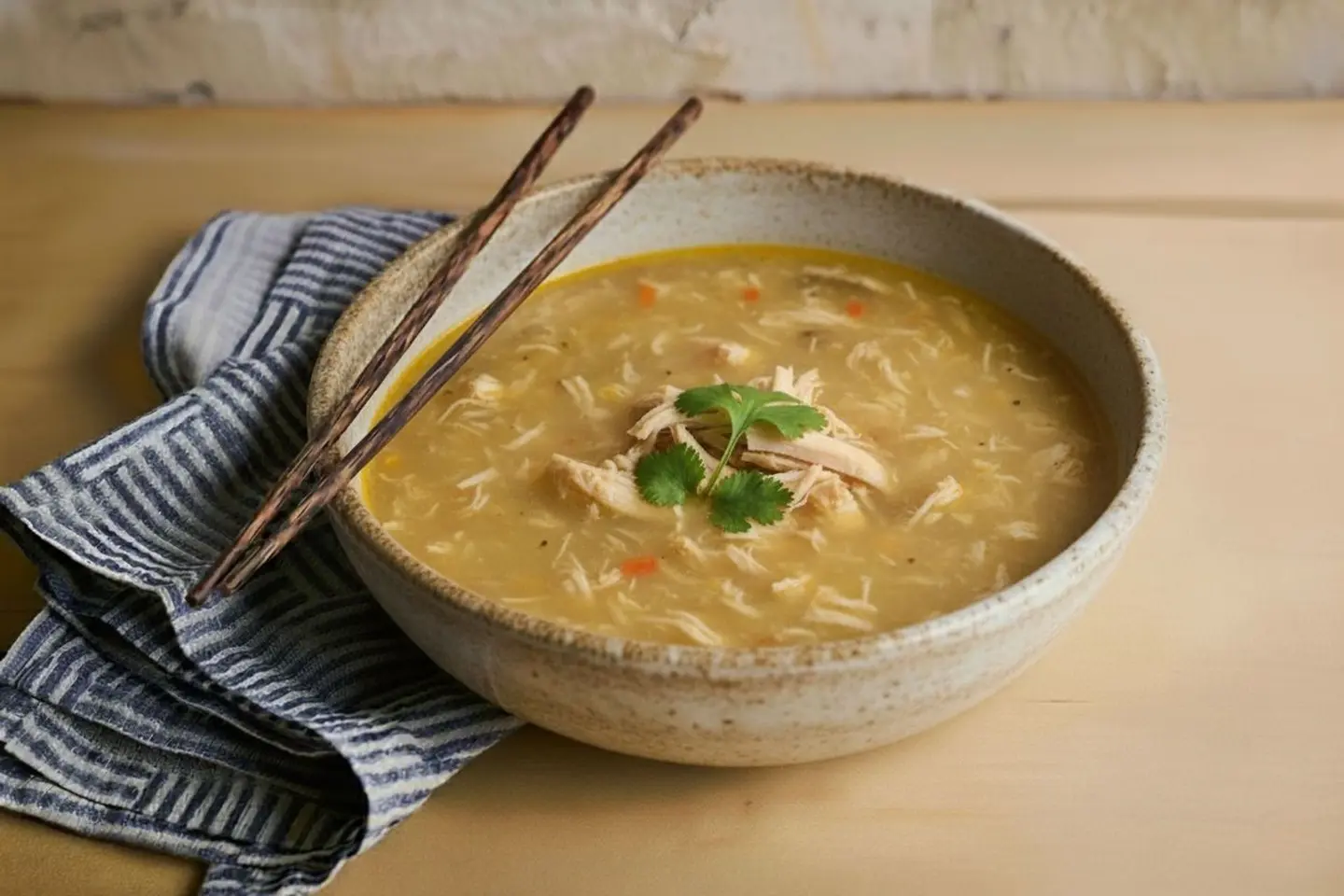 شوربة الدجاج والذرة