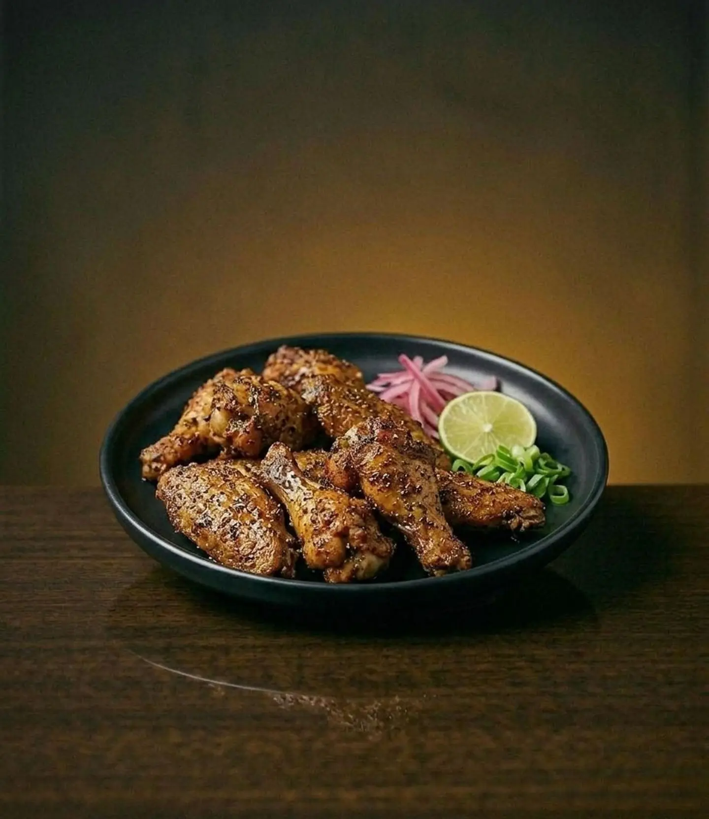 أجنحة الدجاج المدخن