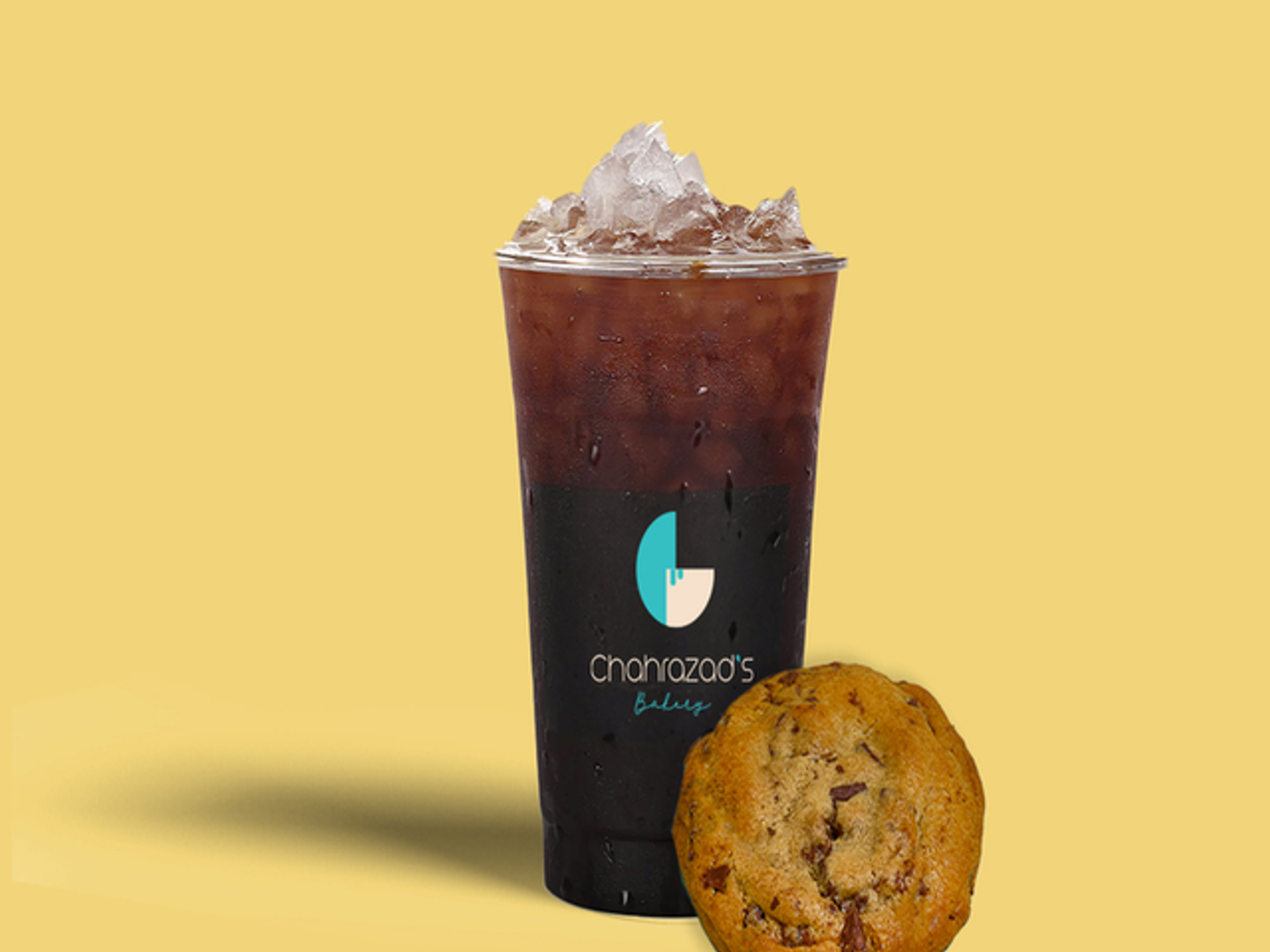 كوكي مع أمريكانو مثلج