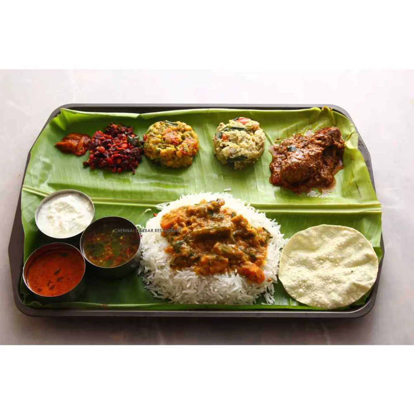 Chicken Curry Thali (Parcel) Dl