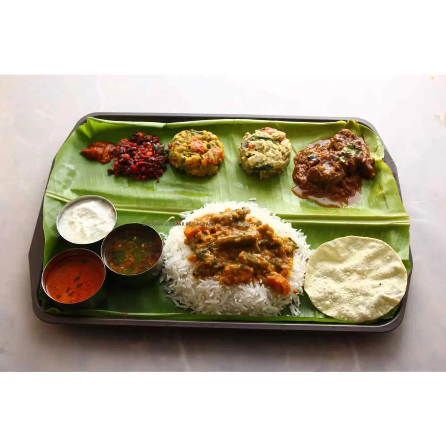 Mutton Curry Thali (Parcel) Dl