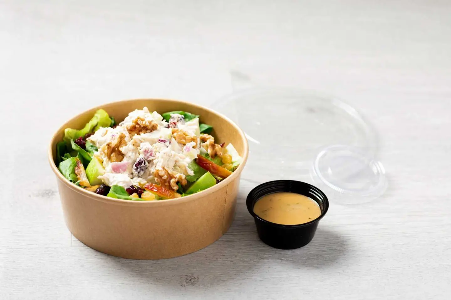 Waldorf Chicken Arugula Salad