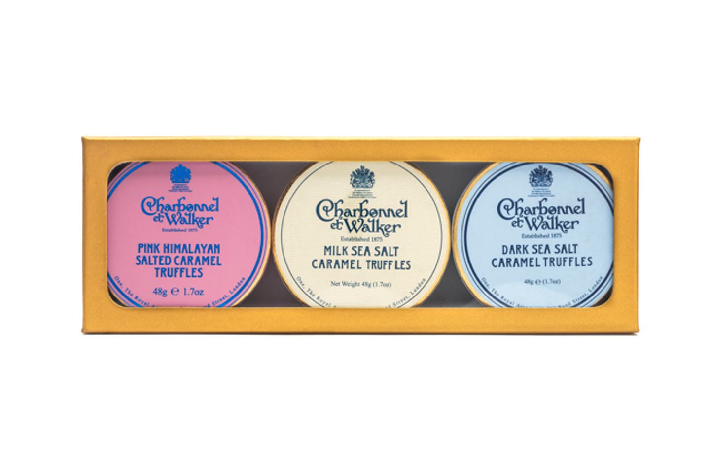 Dark, Milk & Pink Himalayan Salted Caramel Gift Set 144g