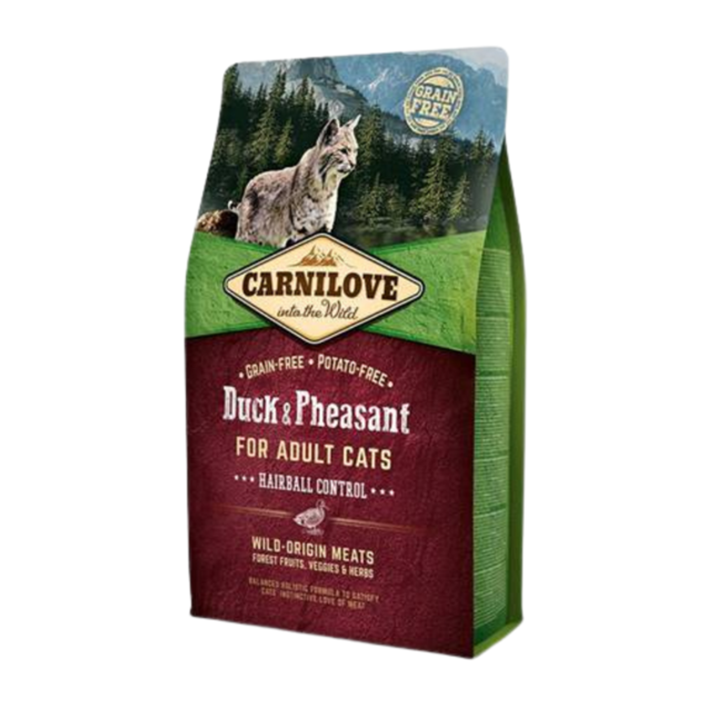 Carnilove Duck And Pheasant Hairball Control Dry Cat Food 2kg