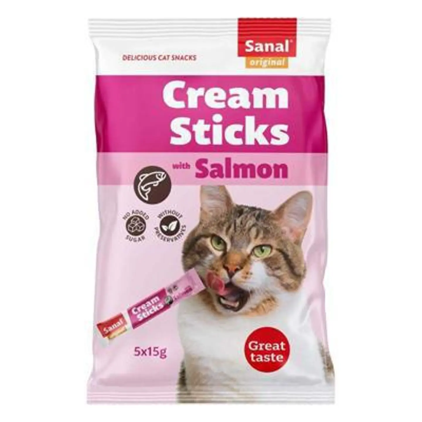 Sanal Salmon Cream Sticks 15g 5