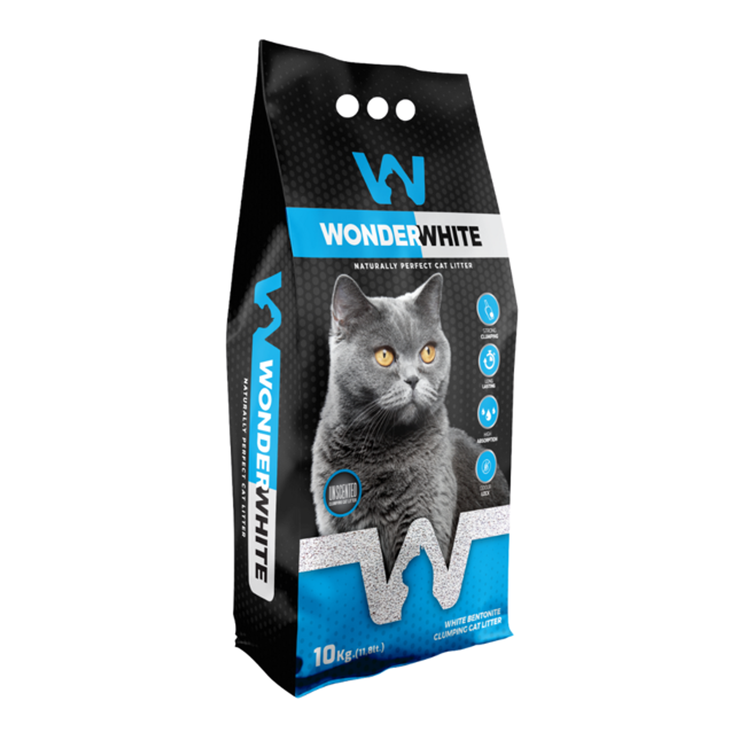 Wonder White Unscented Cat Litter 10kg
