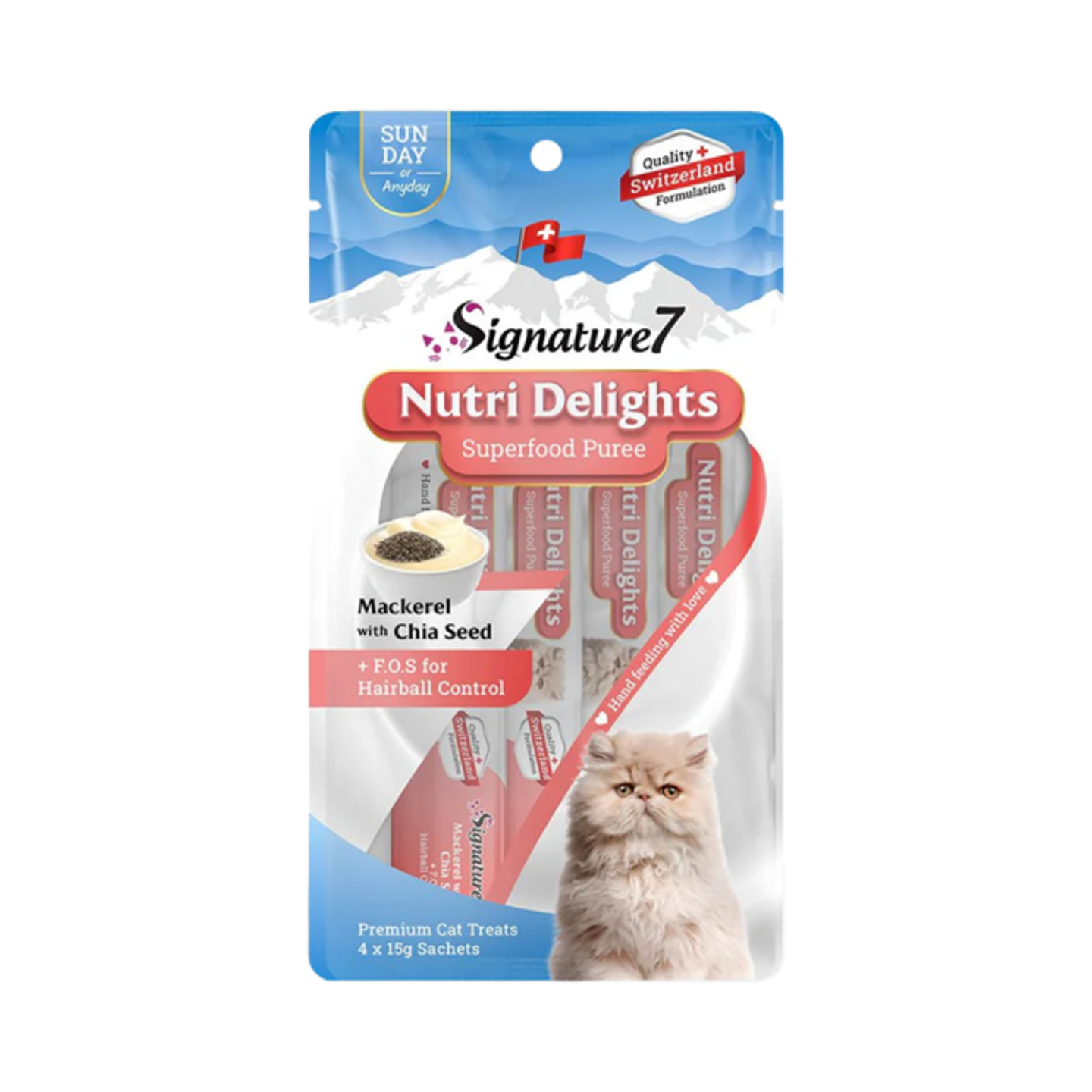 Signature7 Mackerel & Chia Seed Puree Treat 15g 4
