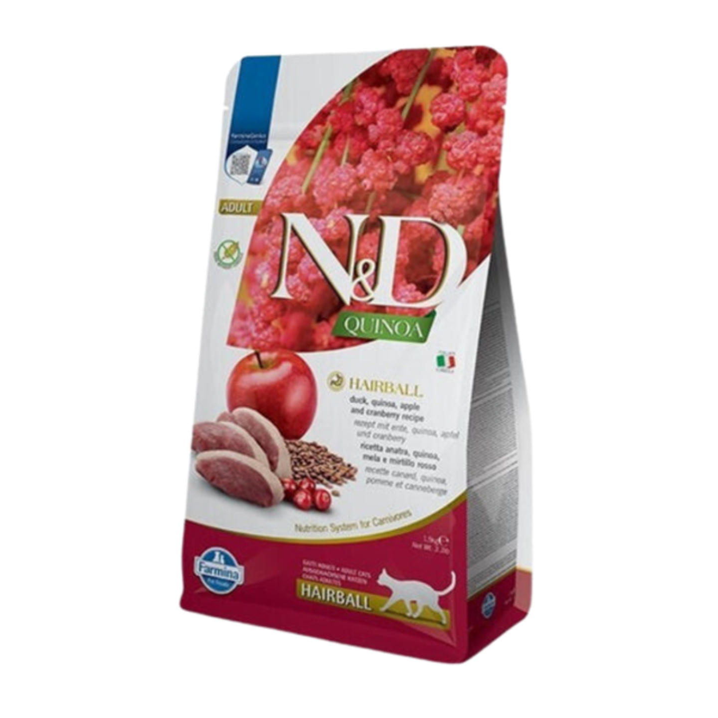 Farmina Dry Food With Quinoa For Hairball Protection For Cats 1.5kg