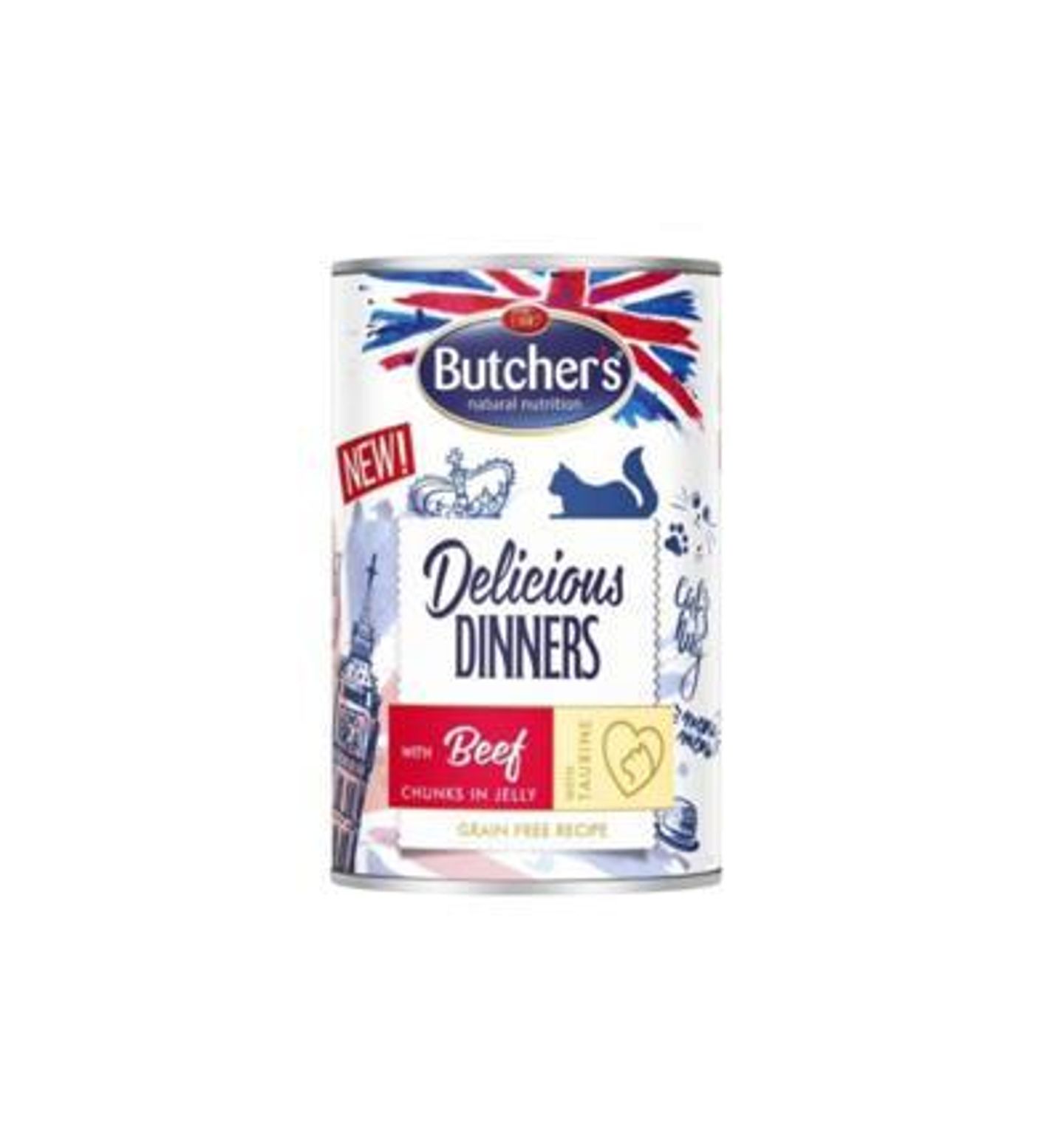 Butcher’s Wet Food Beef Chunks In Jelly For Cats 400g