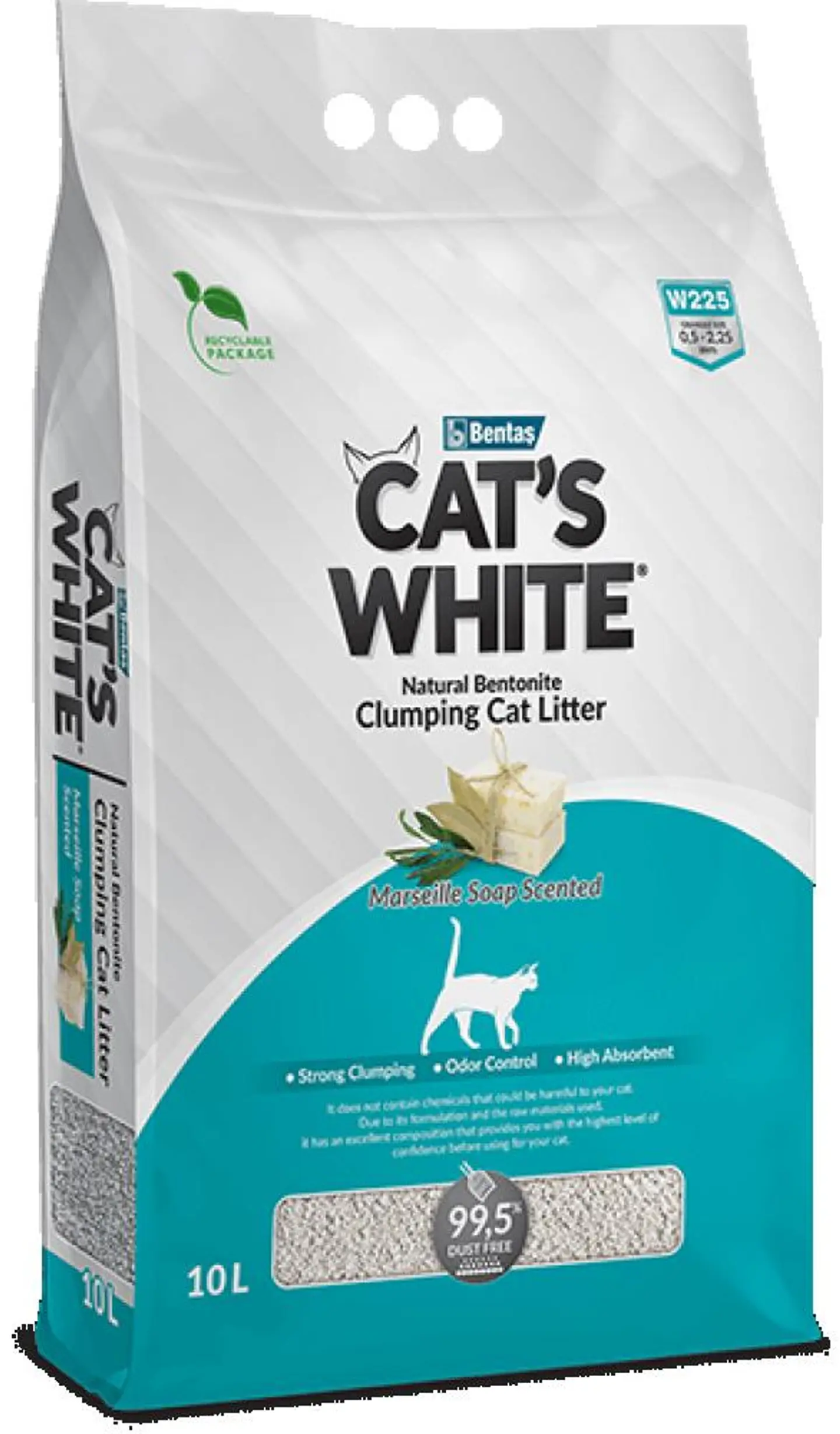 Cat White Natural Cat Litter Soap Scent 10 L