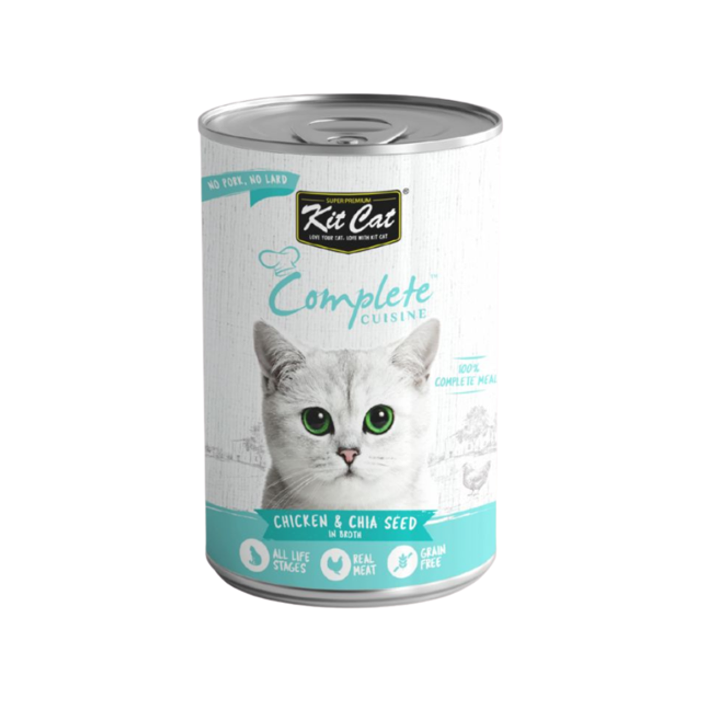 Kit Cat Complete Meal With Chicken & Chia Seeds In Broth 150g