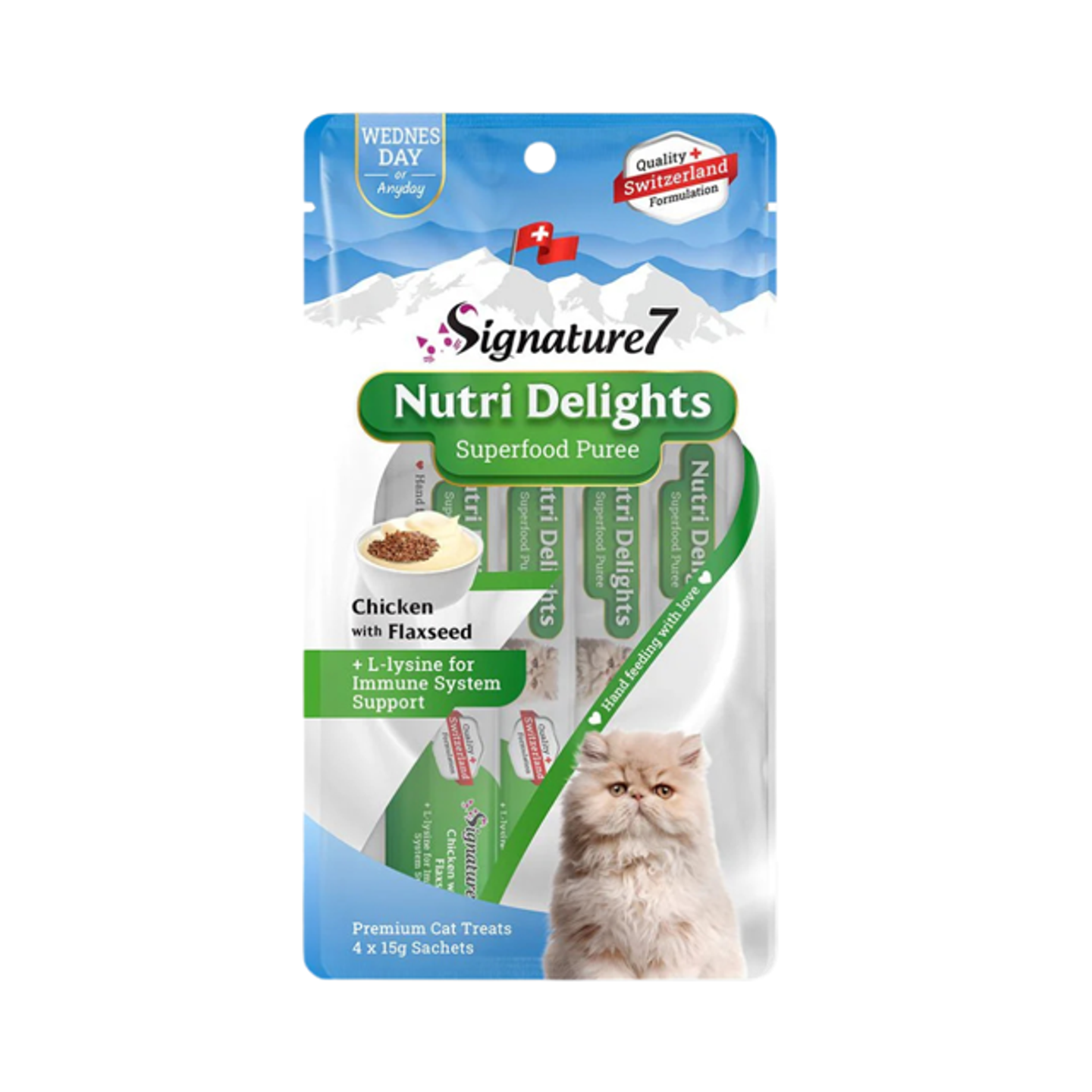 Signature7 Chicken & Flaxseed Puree Treat 15g 4