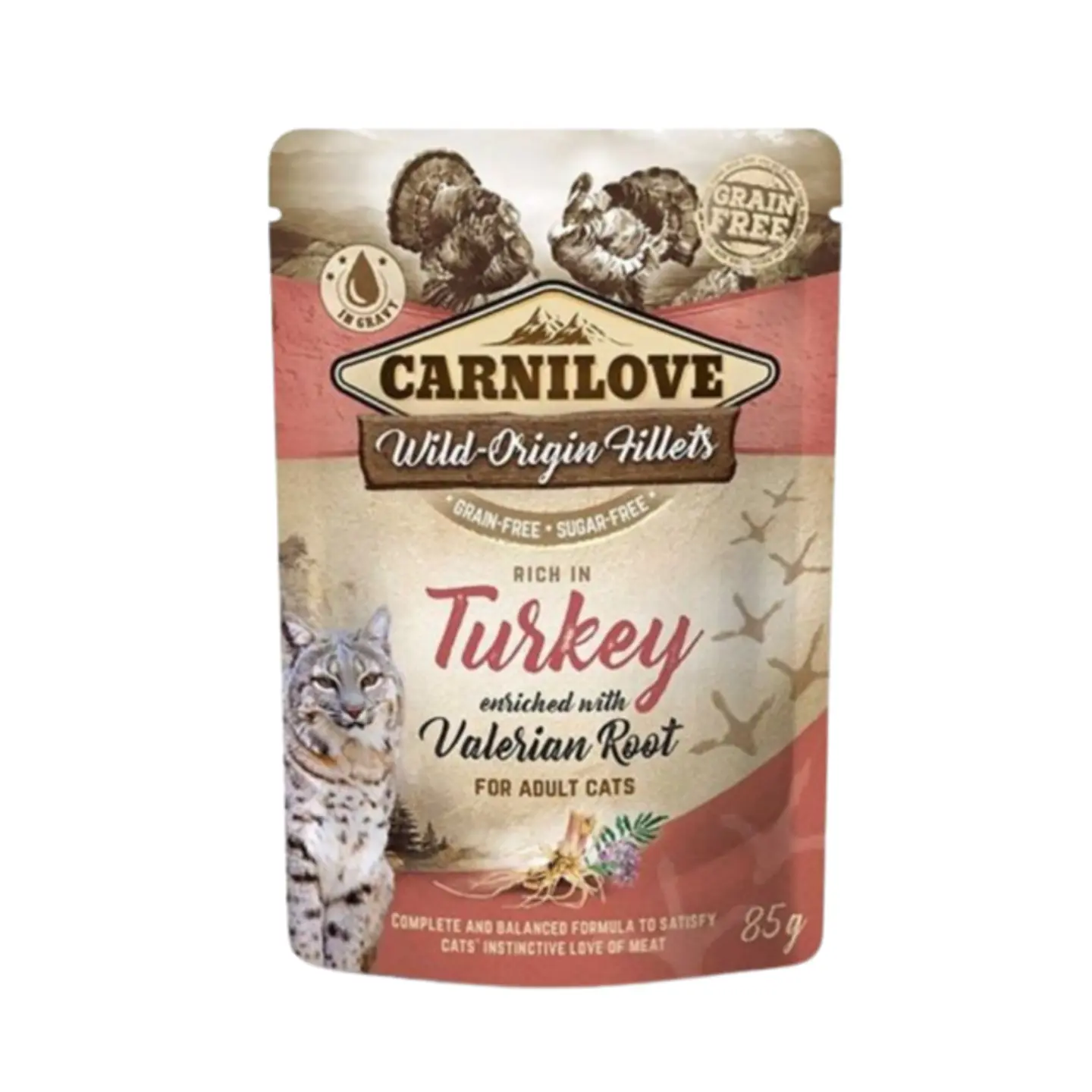 Carnilove Wet Cat Food Turkey & Valerian 85g