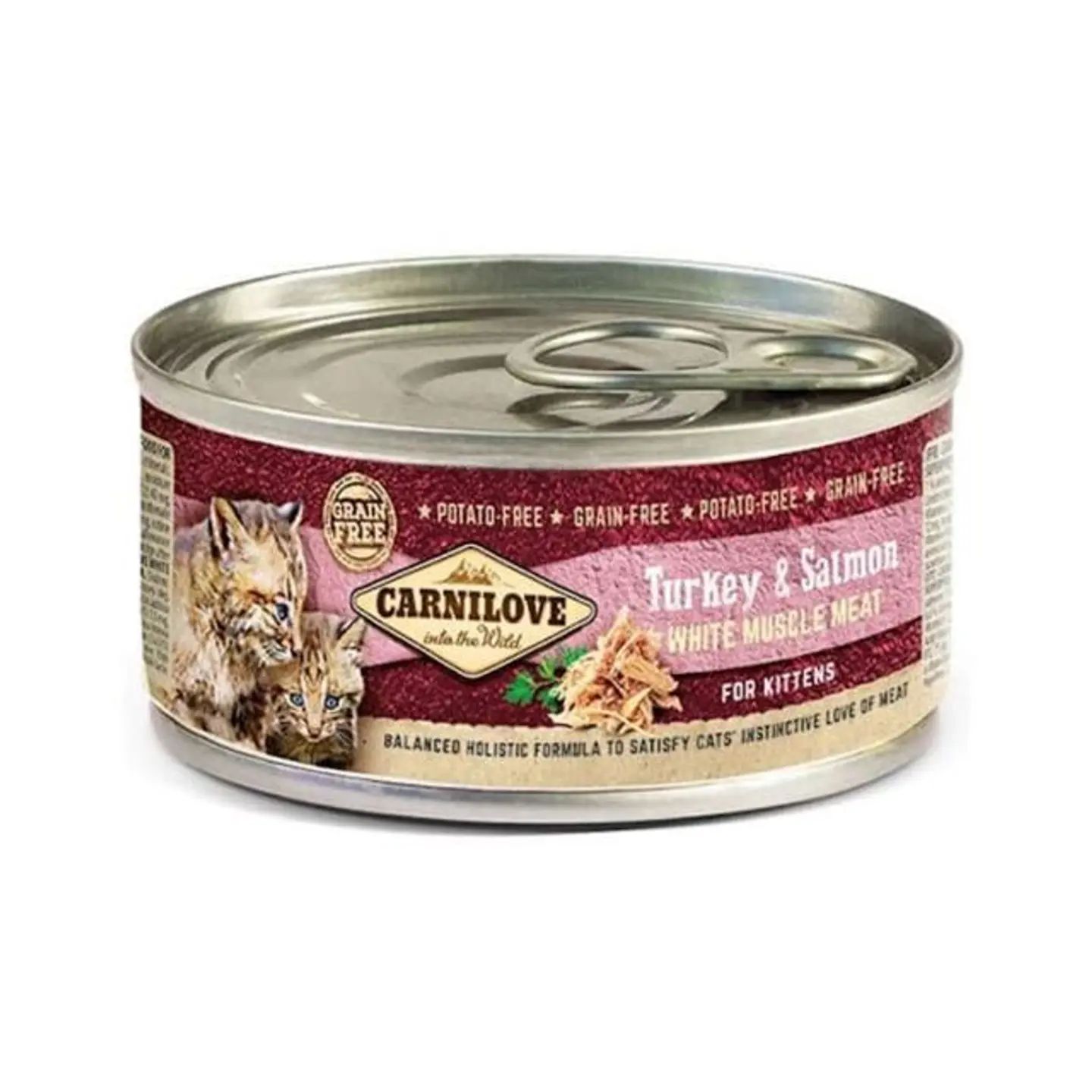 Carnilove White Muscle Meat Turkey And Salmon Wet Kitten Food 100g