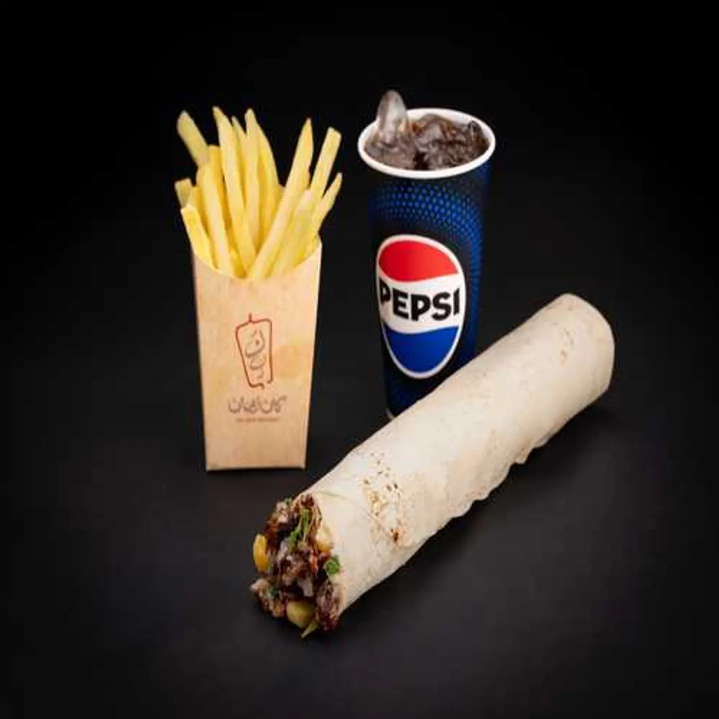 وجبة جامبو شاورما لحم