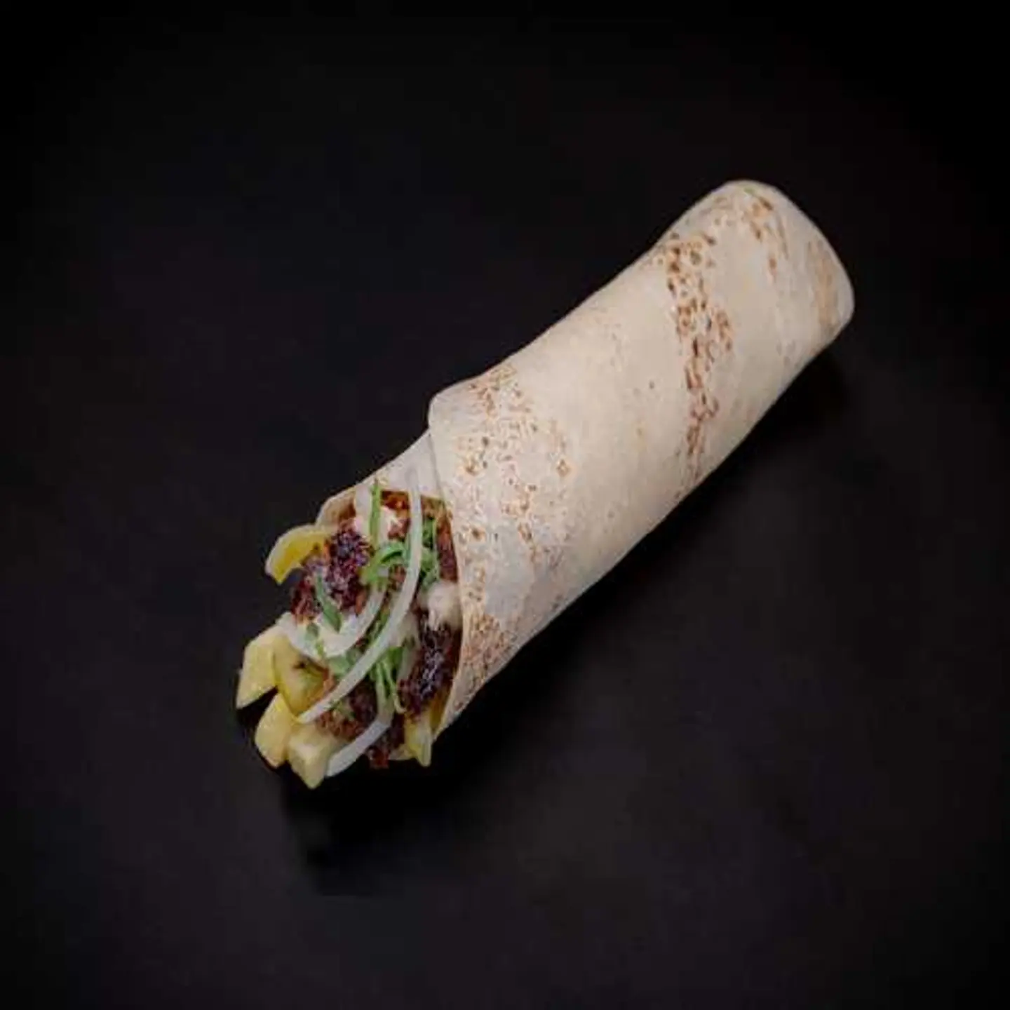 Saj Bread Beef Shawarma