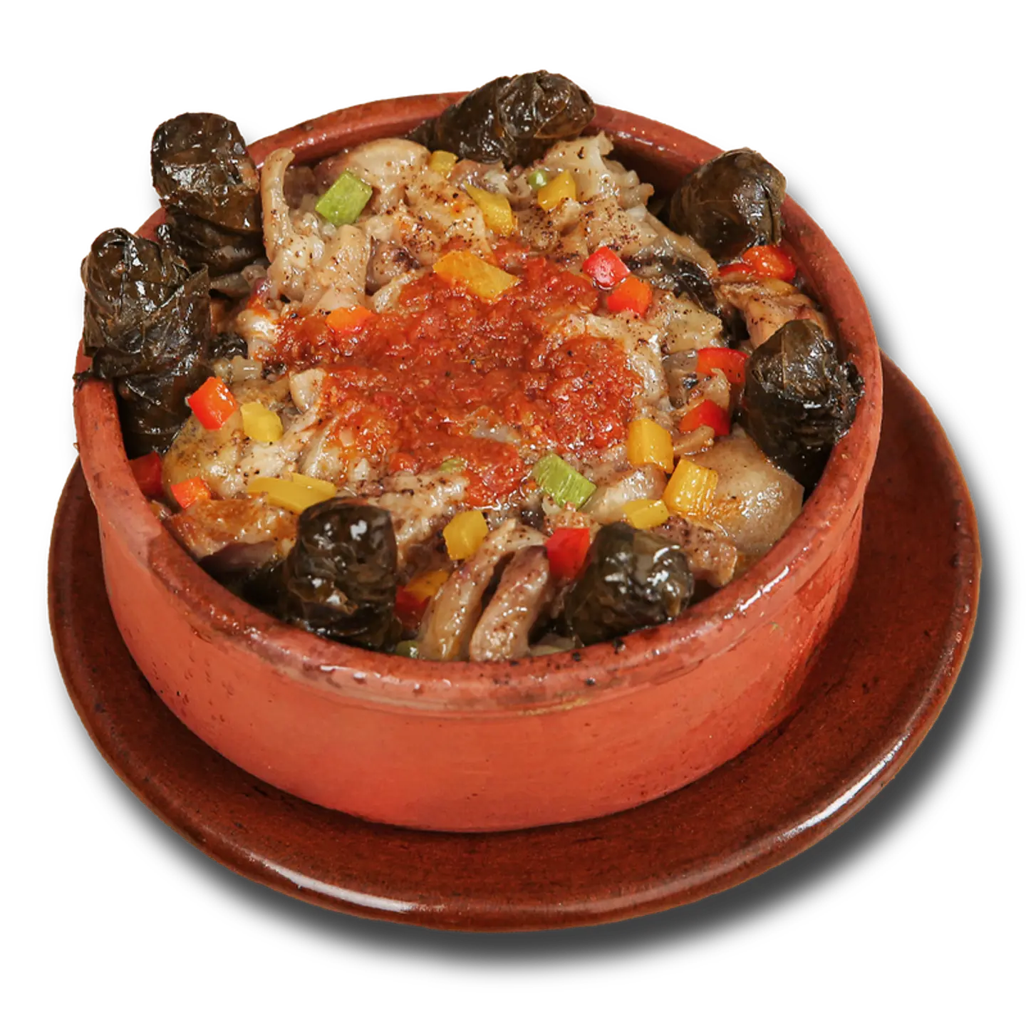 Kaware Casserole With Grape Leaves