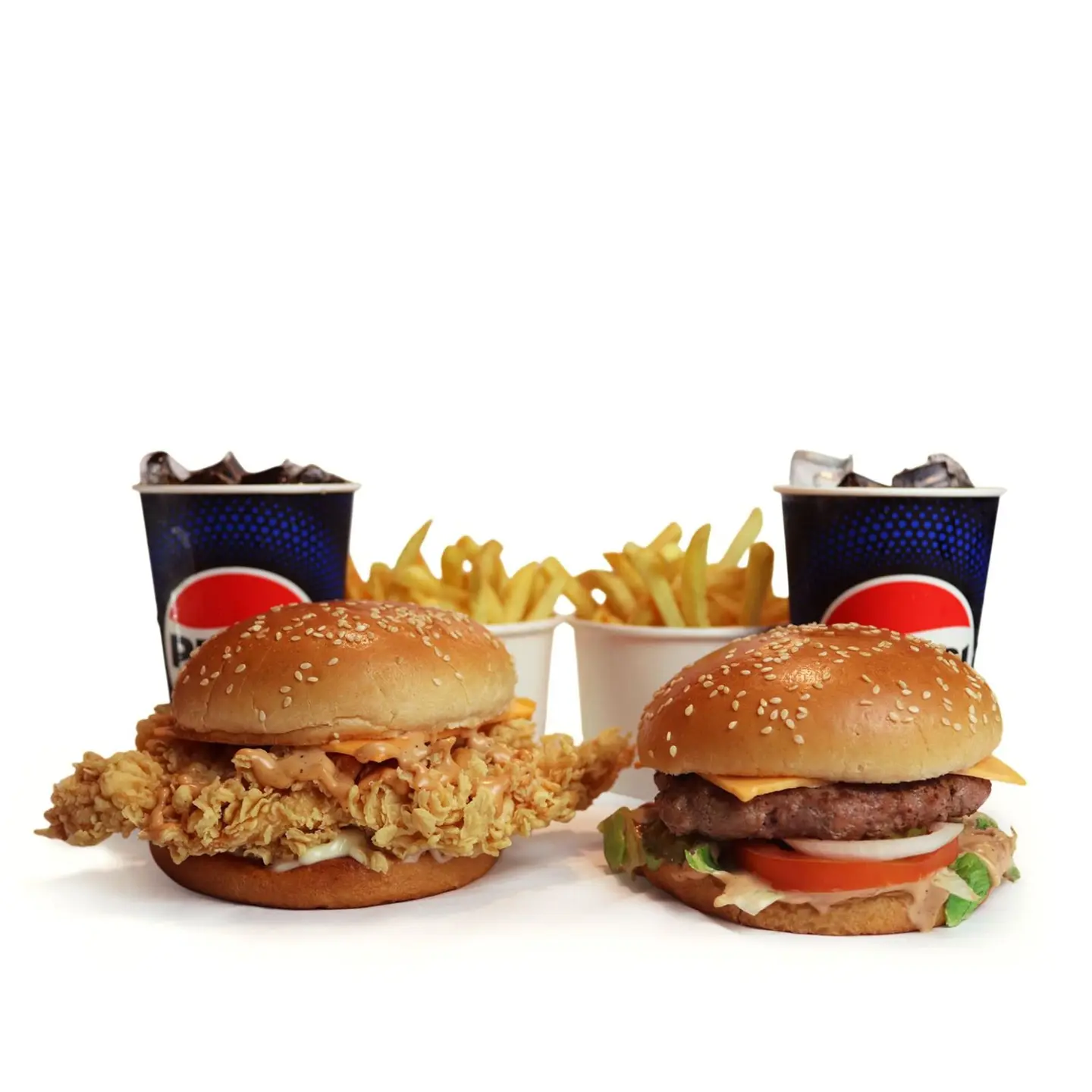 دبلها برجر لحم وزنجر