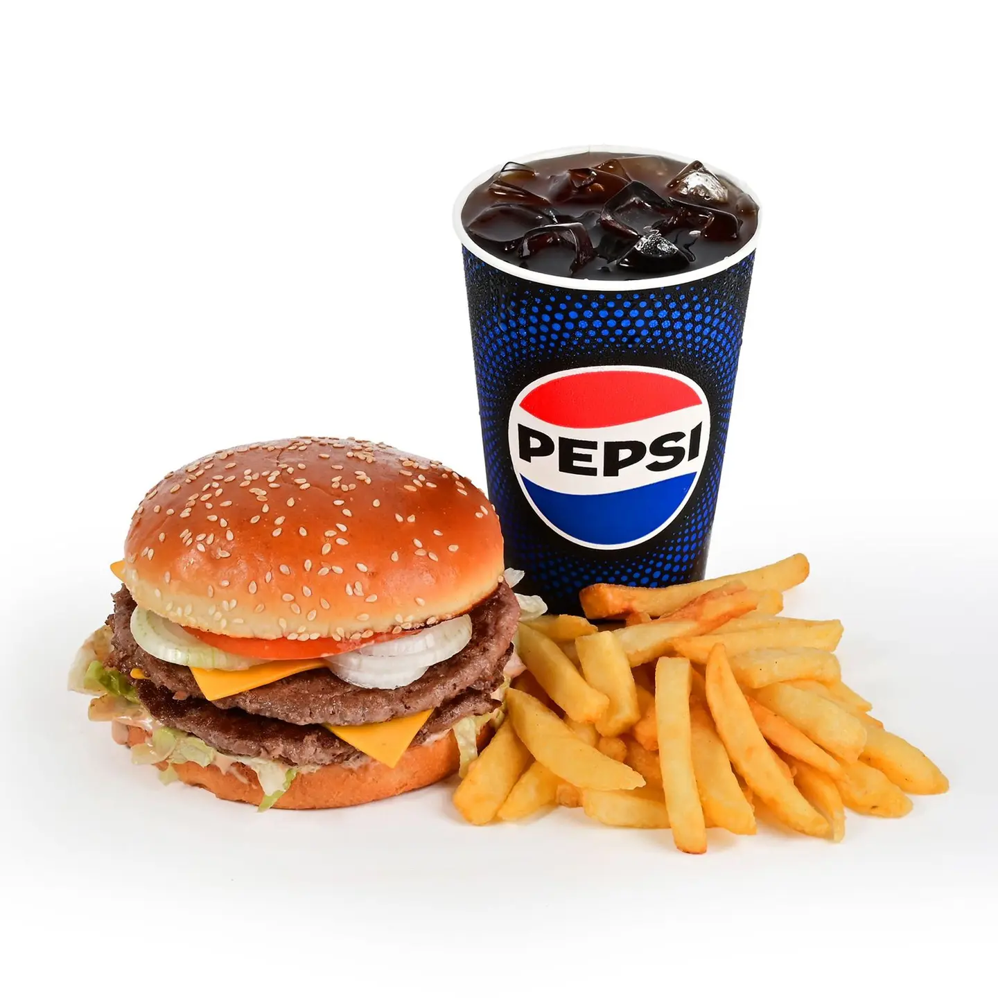 دبل برجر لحم