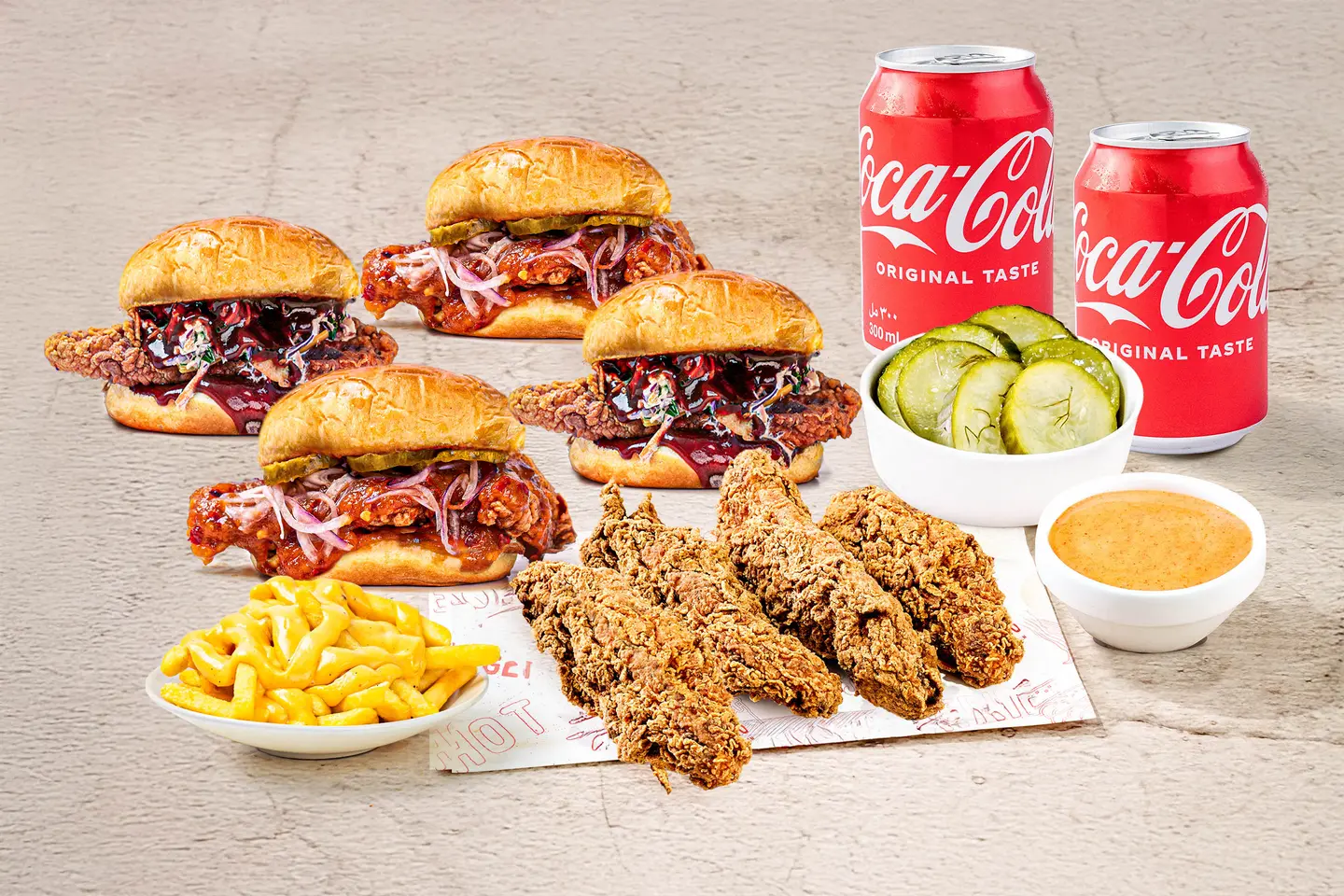 وجبة تويـن سلايدر وتندرز