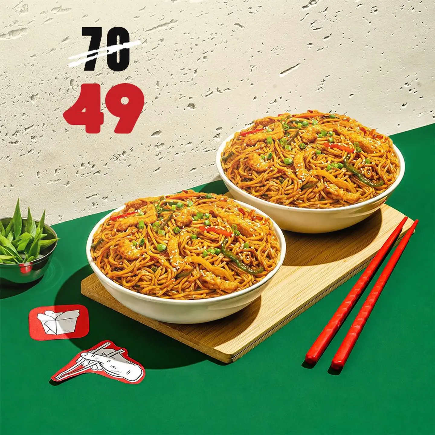 Chicken Noodles For Two