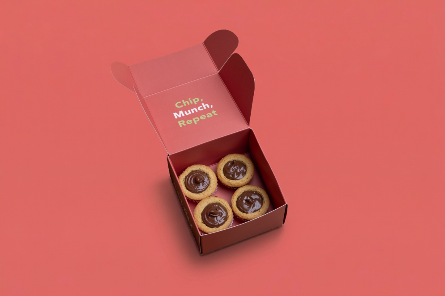 4 Pcs Nutella Mini Cookies
