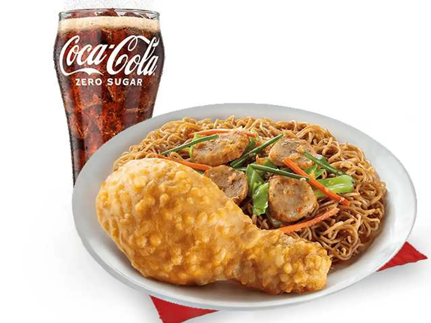 1 Pc Chinese Style Fried Chicken With Pancit Canton Meal