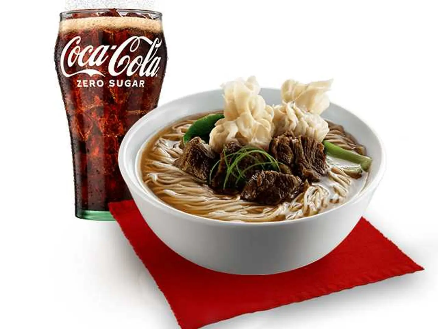 Beef Wonton Mami With Softdrinks