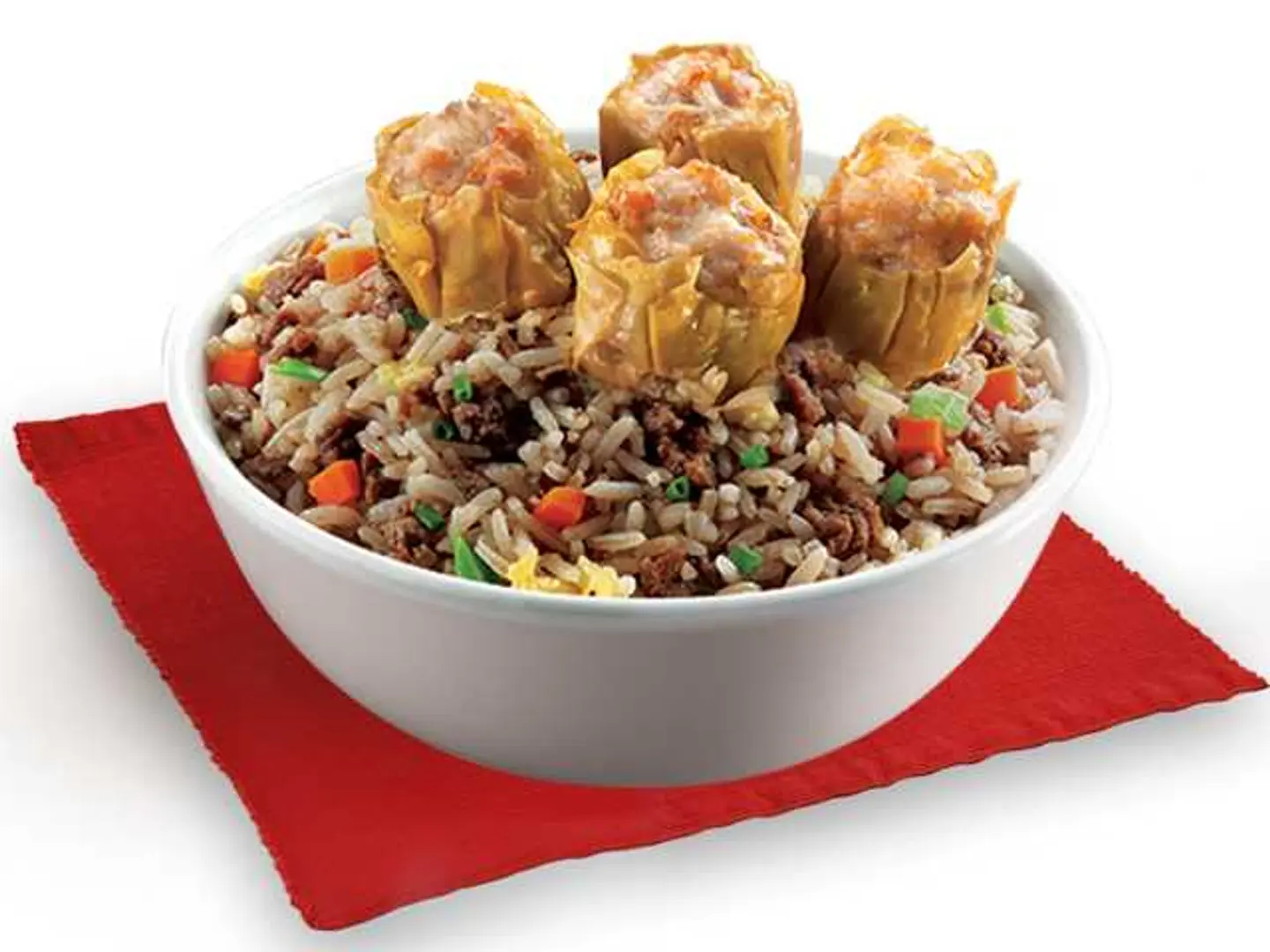Beef Chao Fan With Fried Siomai