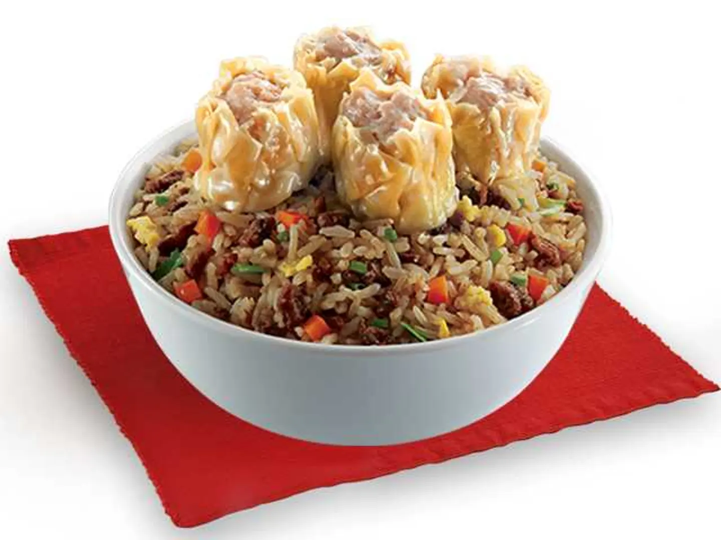Beef Chao Fan With Steamed Siomai