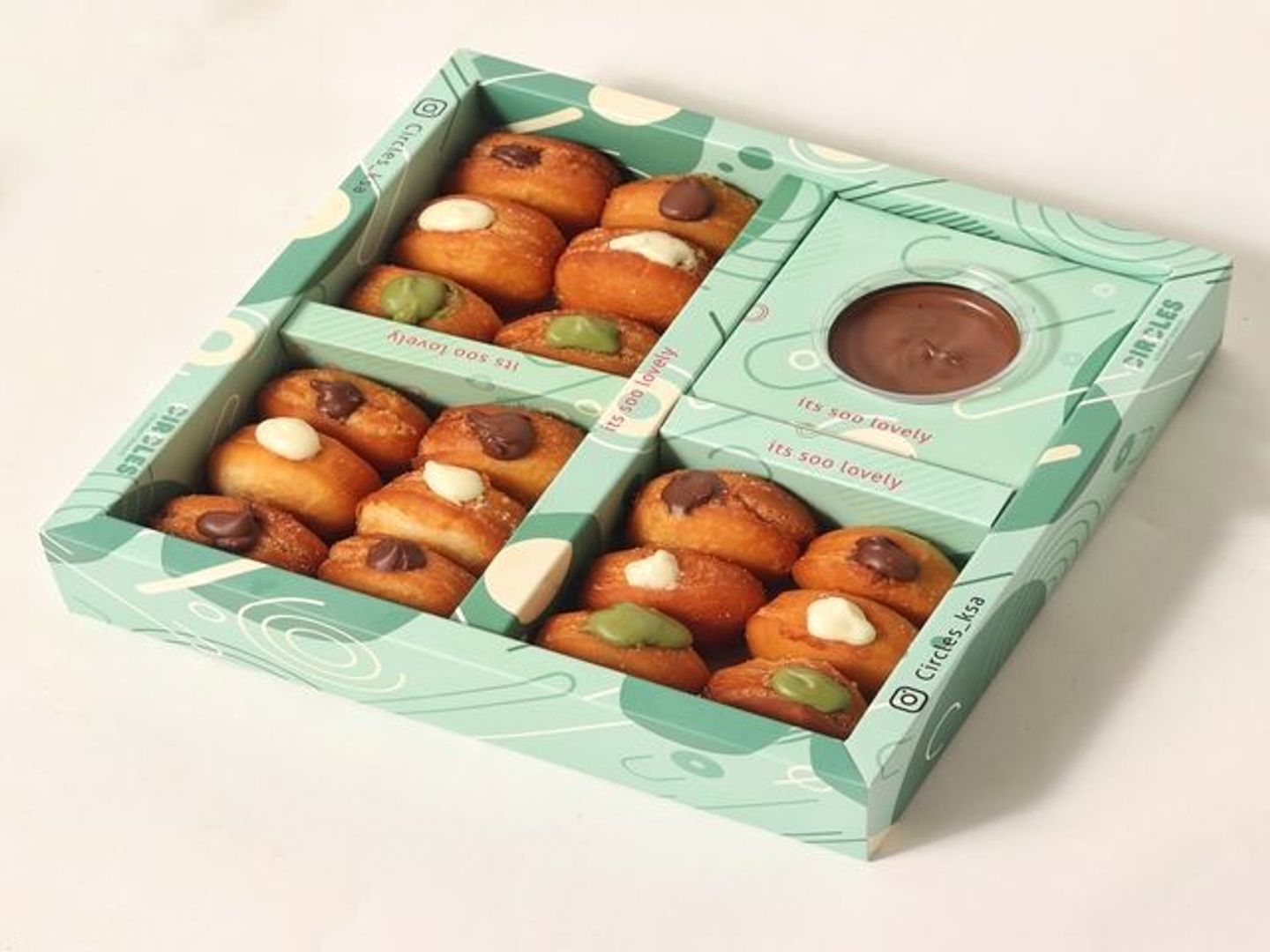 Mini Stuffed Donuts 18 Pieces