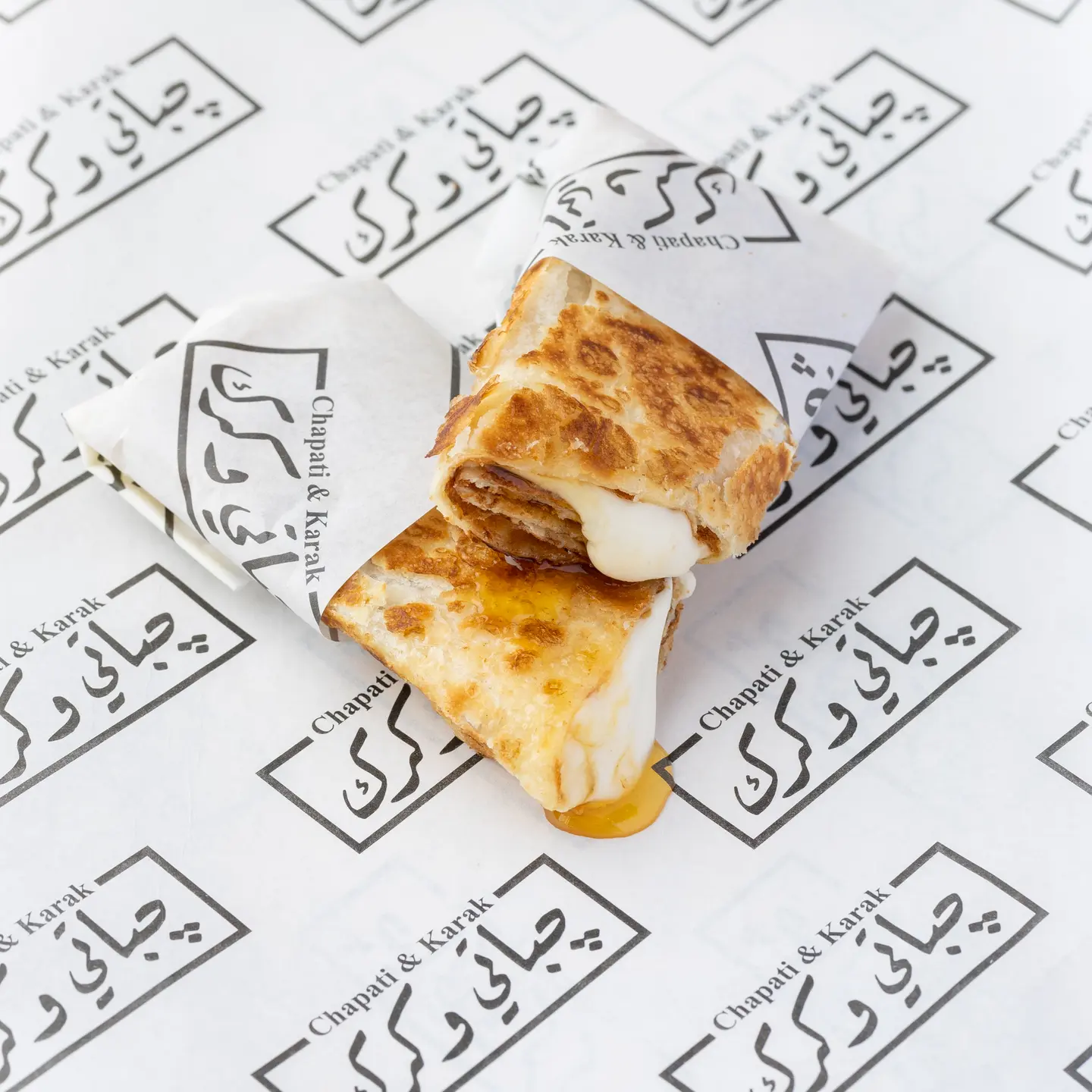 Chapati Cheese And Honey
