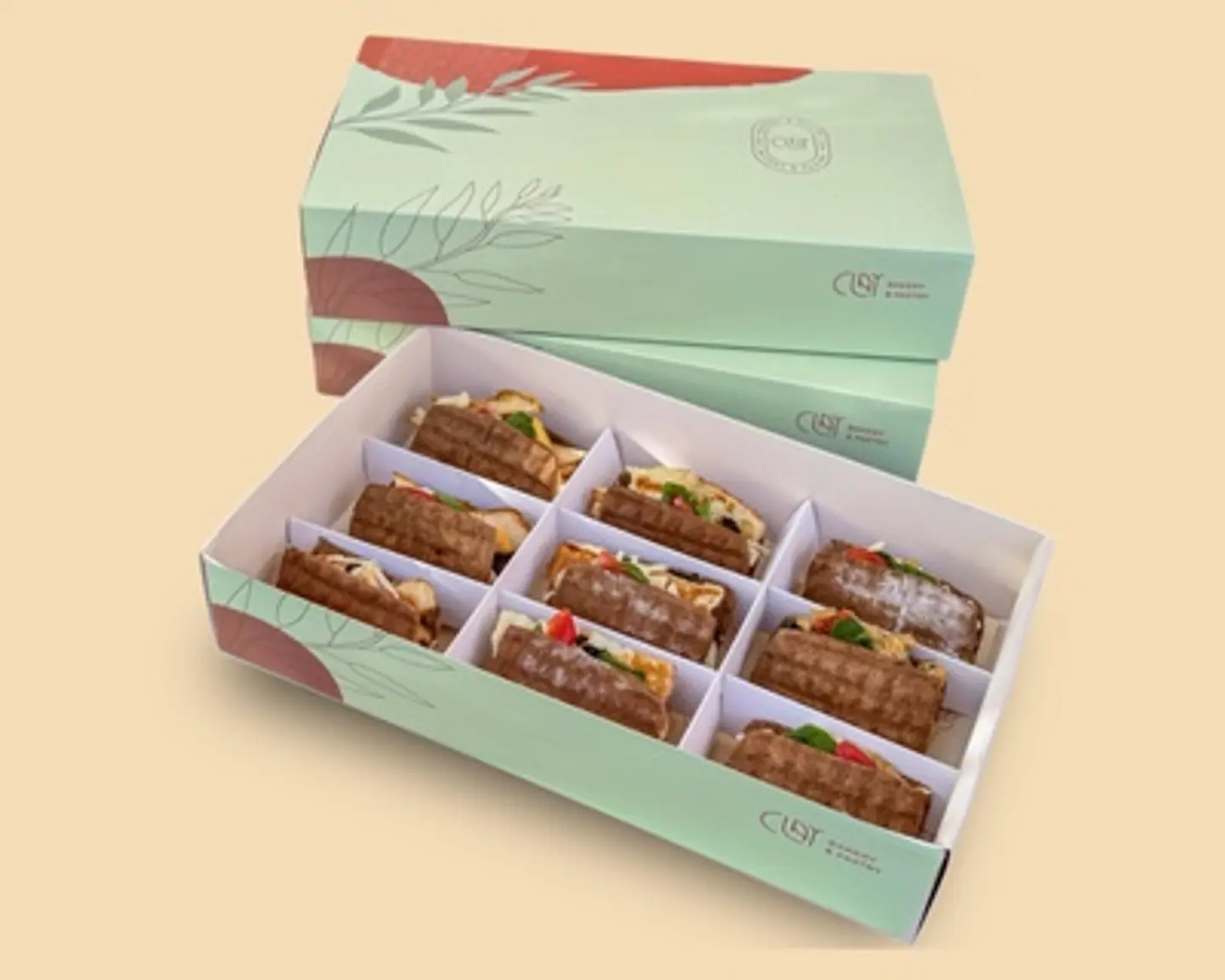 ساندويتش الخبز الألماني المختلط الصغير 9 قطع