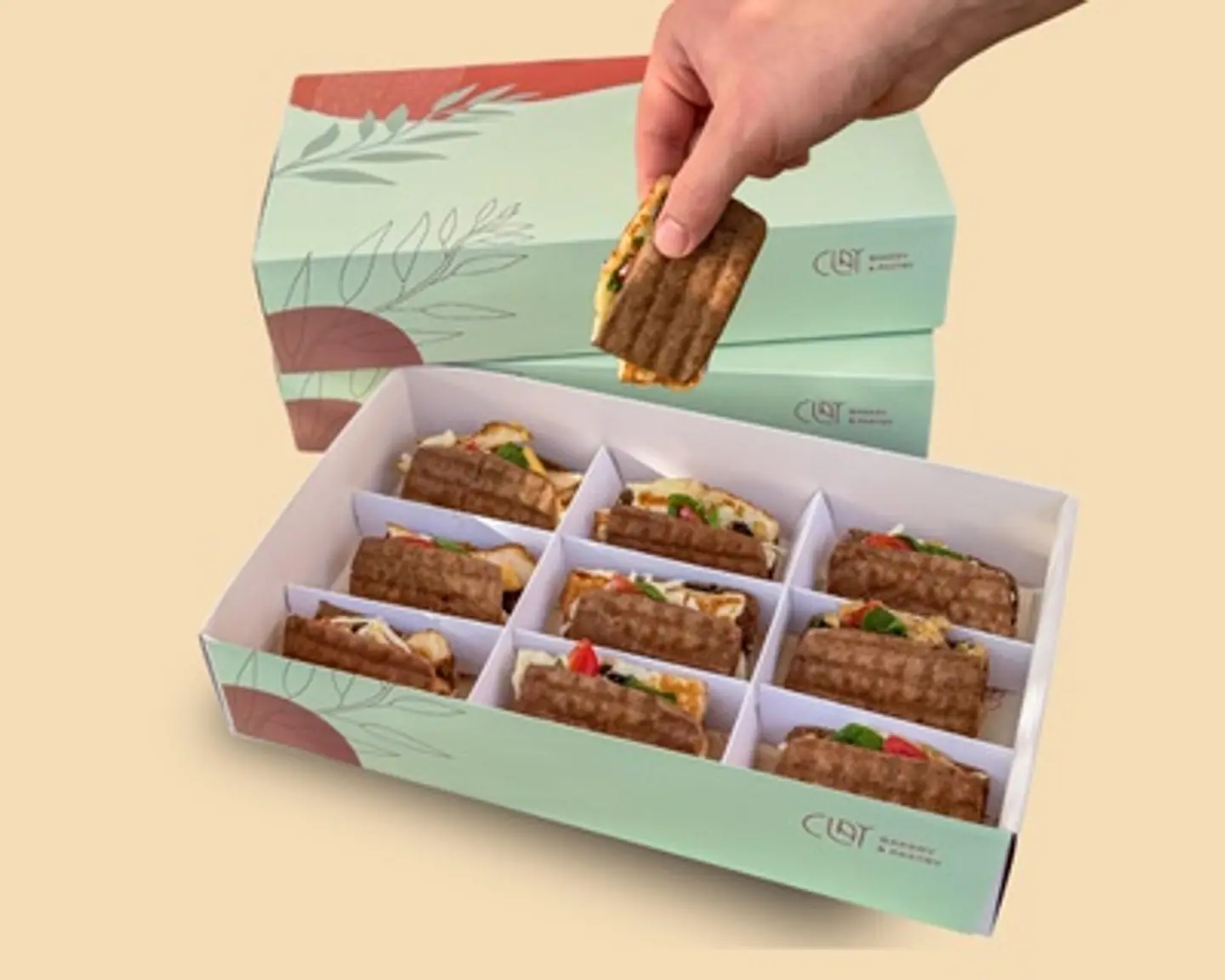 ساندويتش الخبز الألماني المختلط الصغير 18 قطعة