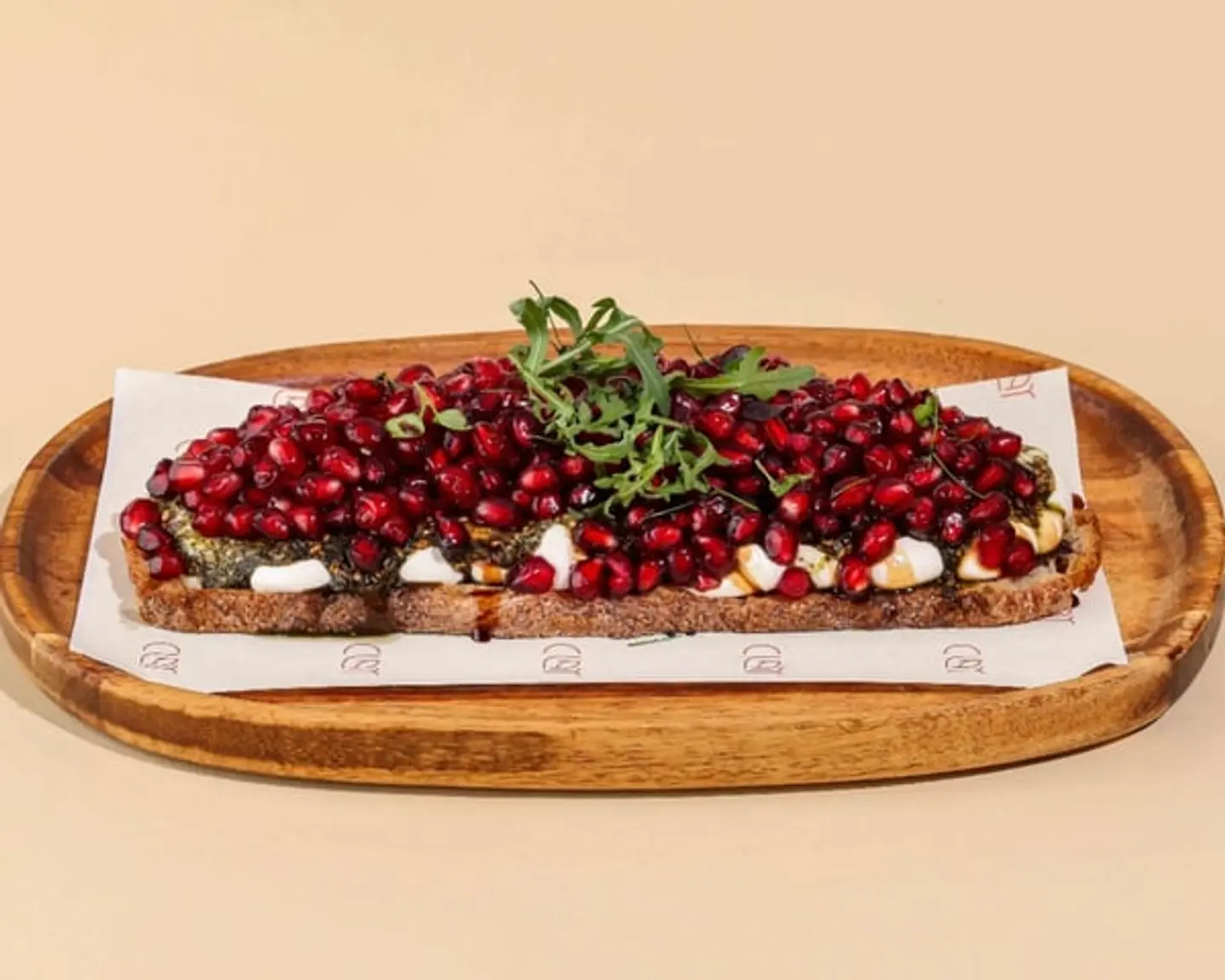 Sourdough With Labneh Zaatar & Pomegranate