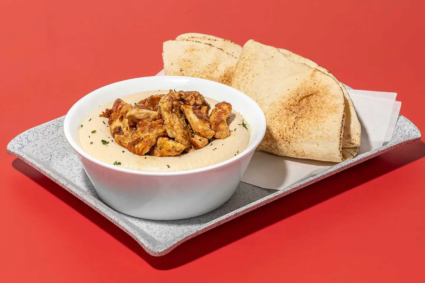 Hummus With Shawarma Chicken