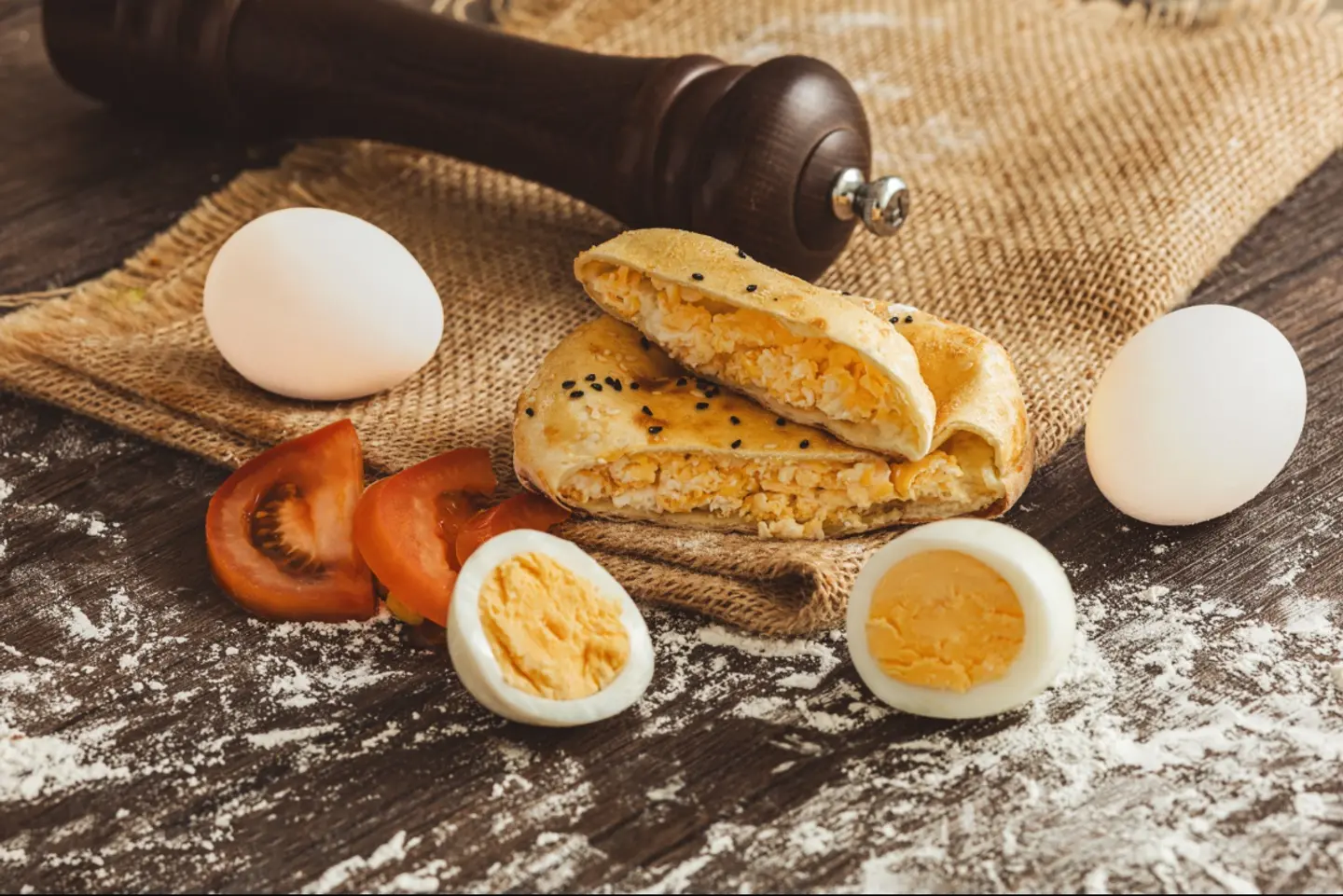 بفطيرة بيض مقلي