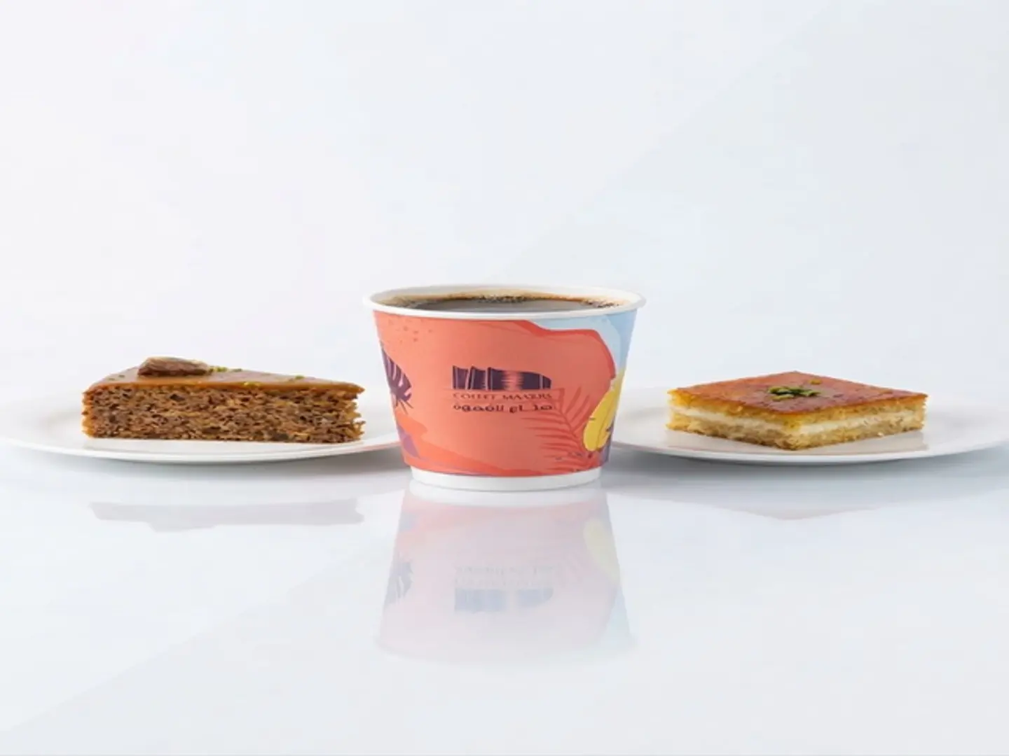 2 V60 With Basbousa And Date Cake