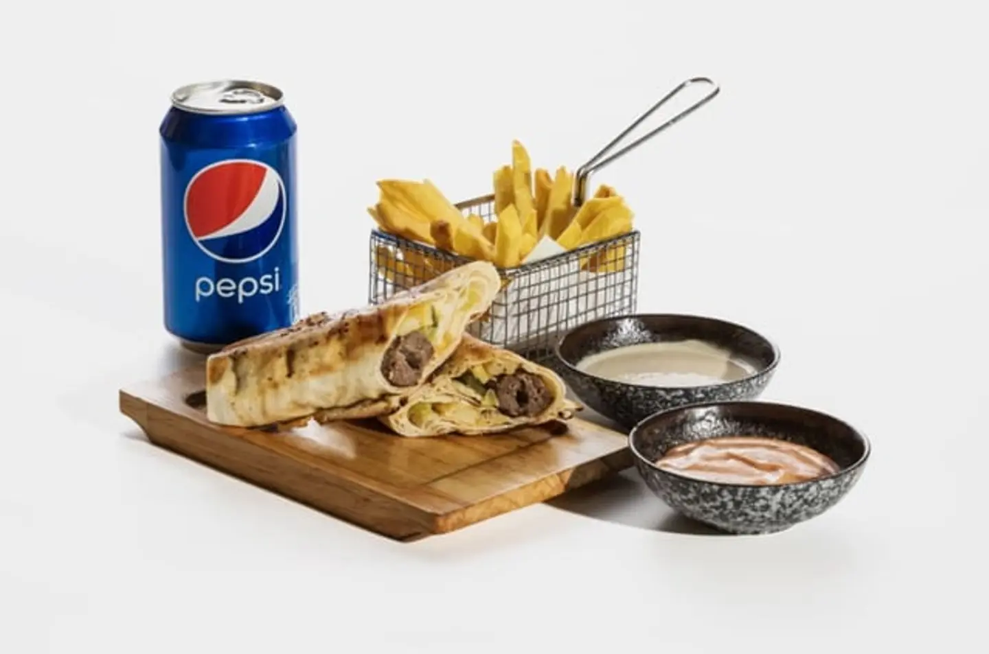 Meat Kebab Sandwich Meal