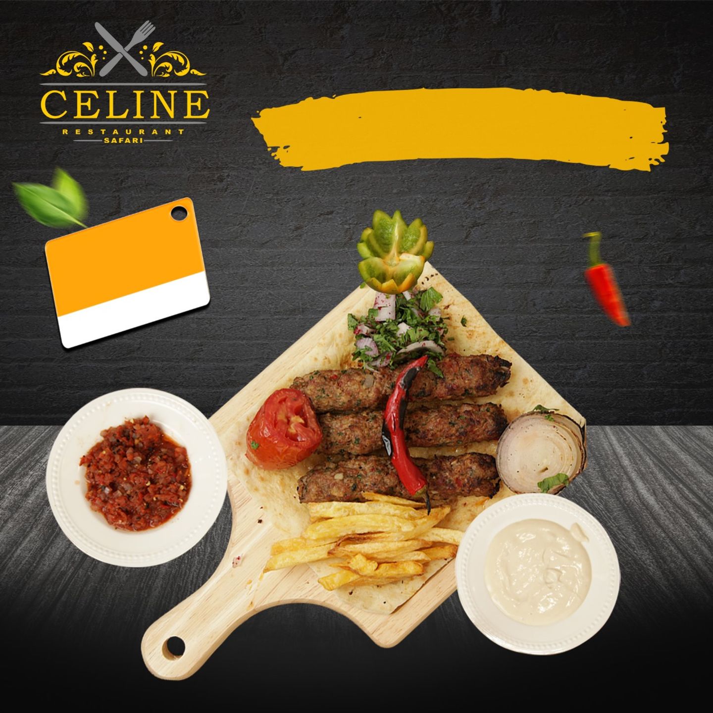 Kebab Celine Skewer