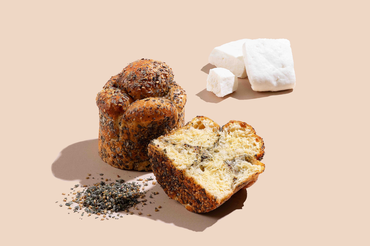 Monkey Bread With Zaatar & Nabulsi Cheese