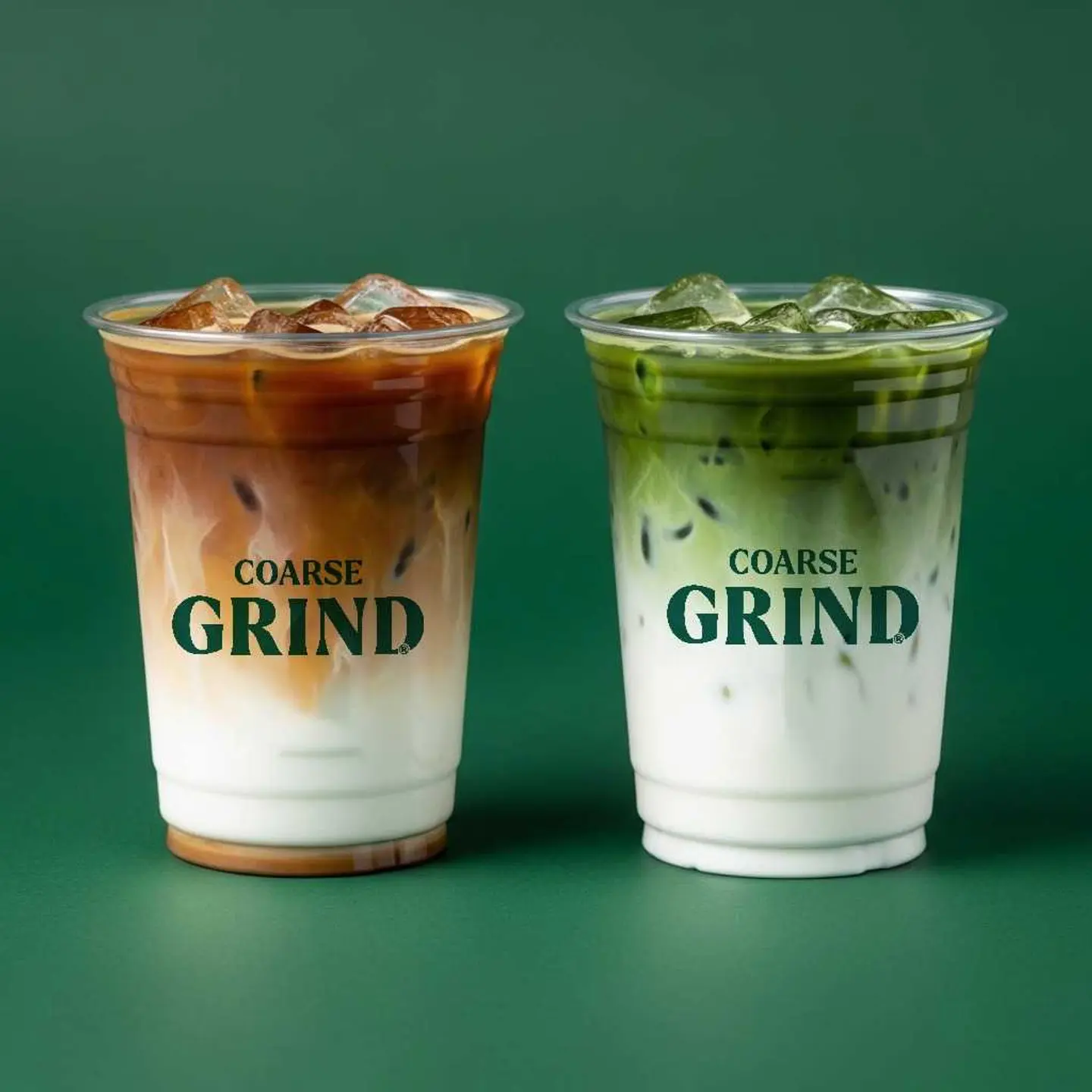 مشروب أيس ماتشا مع آيس سبانيش لاتيه