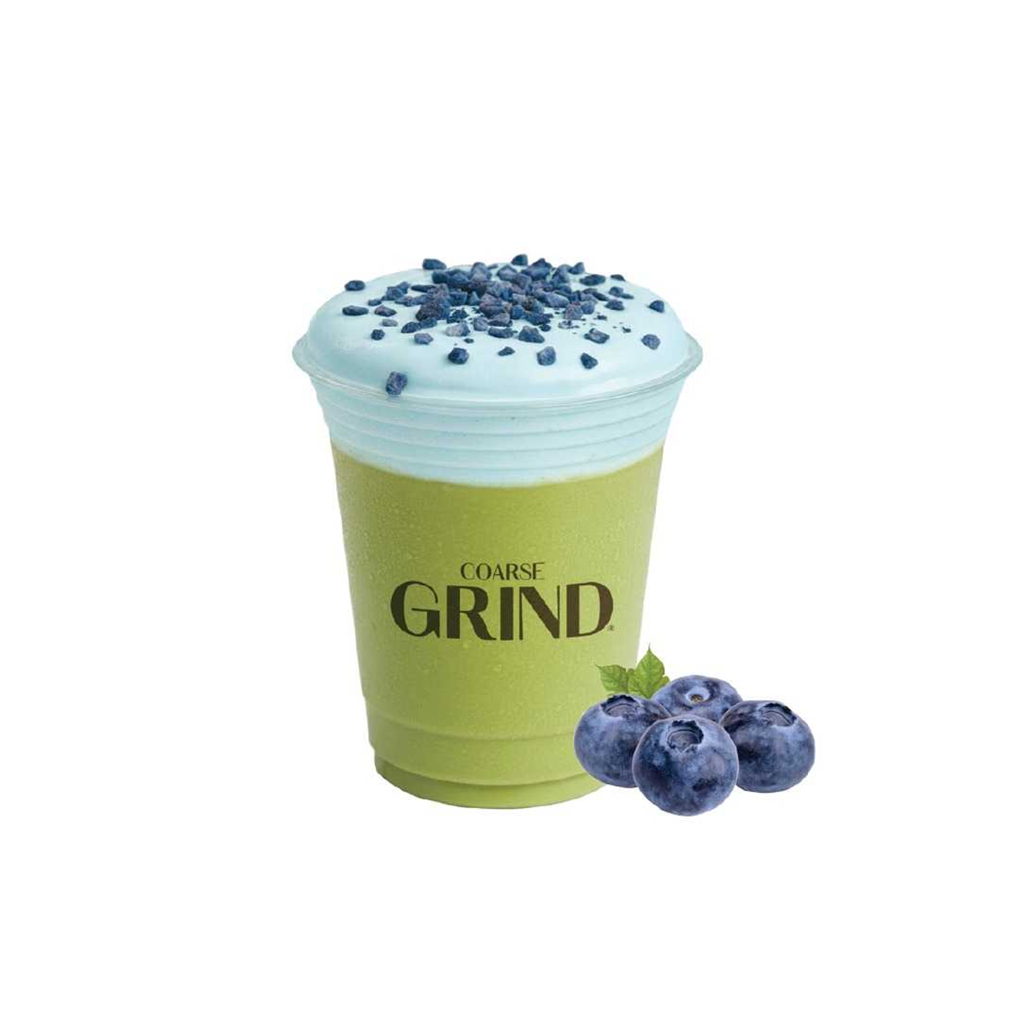 Blueberry Foam Matcha
