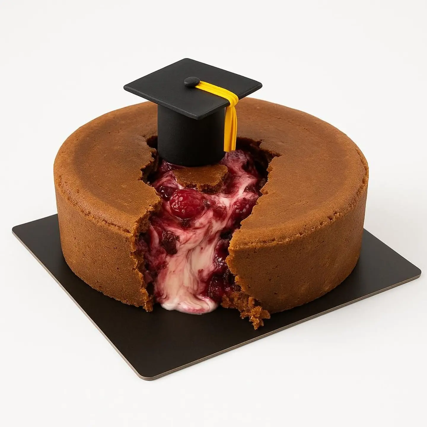 Graduation Cheesecake Upside Down