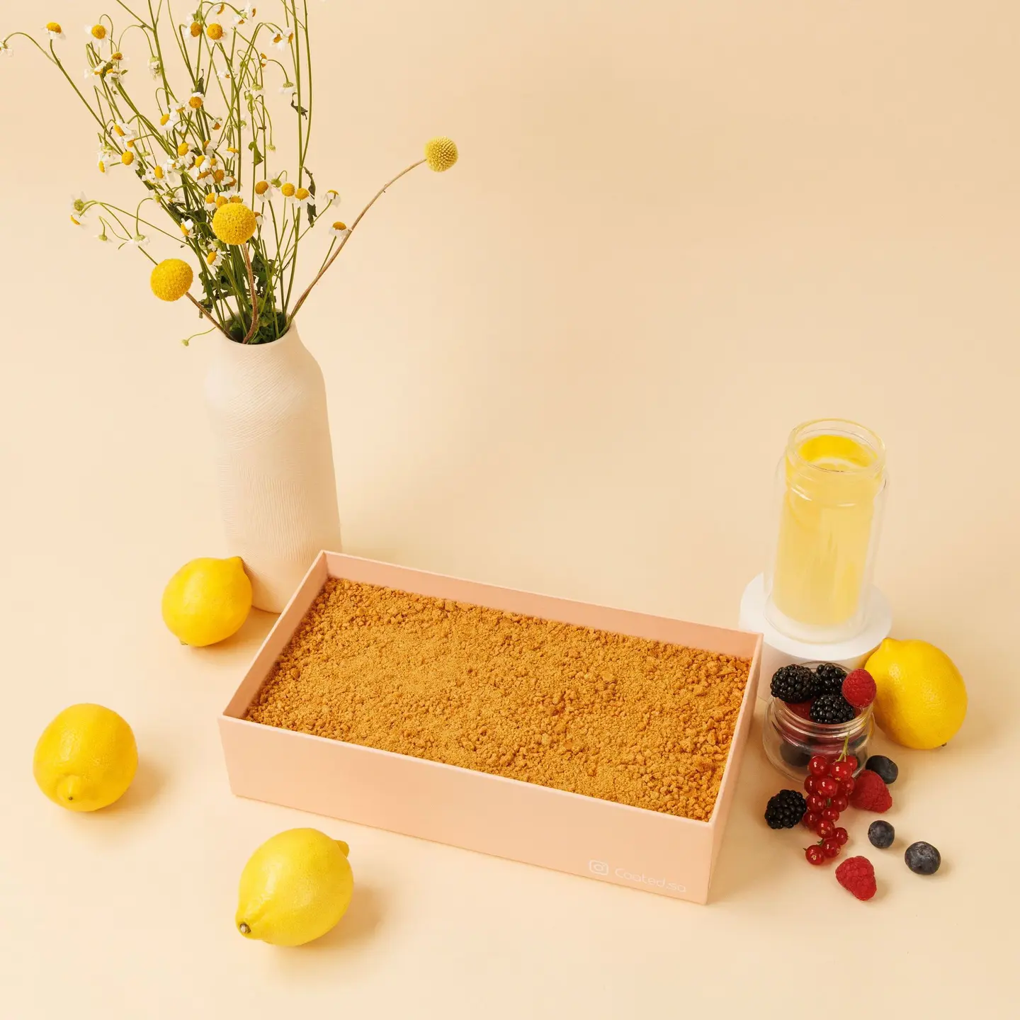 Lemon Mix Berries Cake