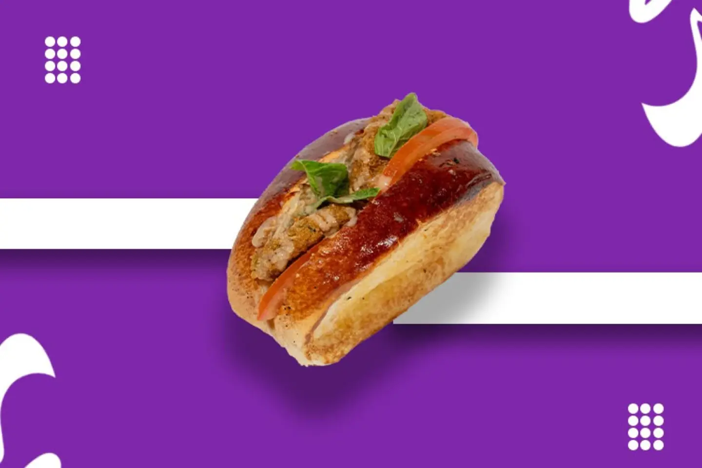 ساندويتش فلافل بخبز البريوش